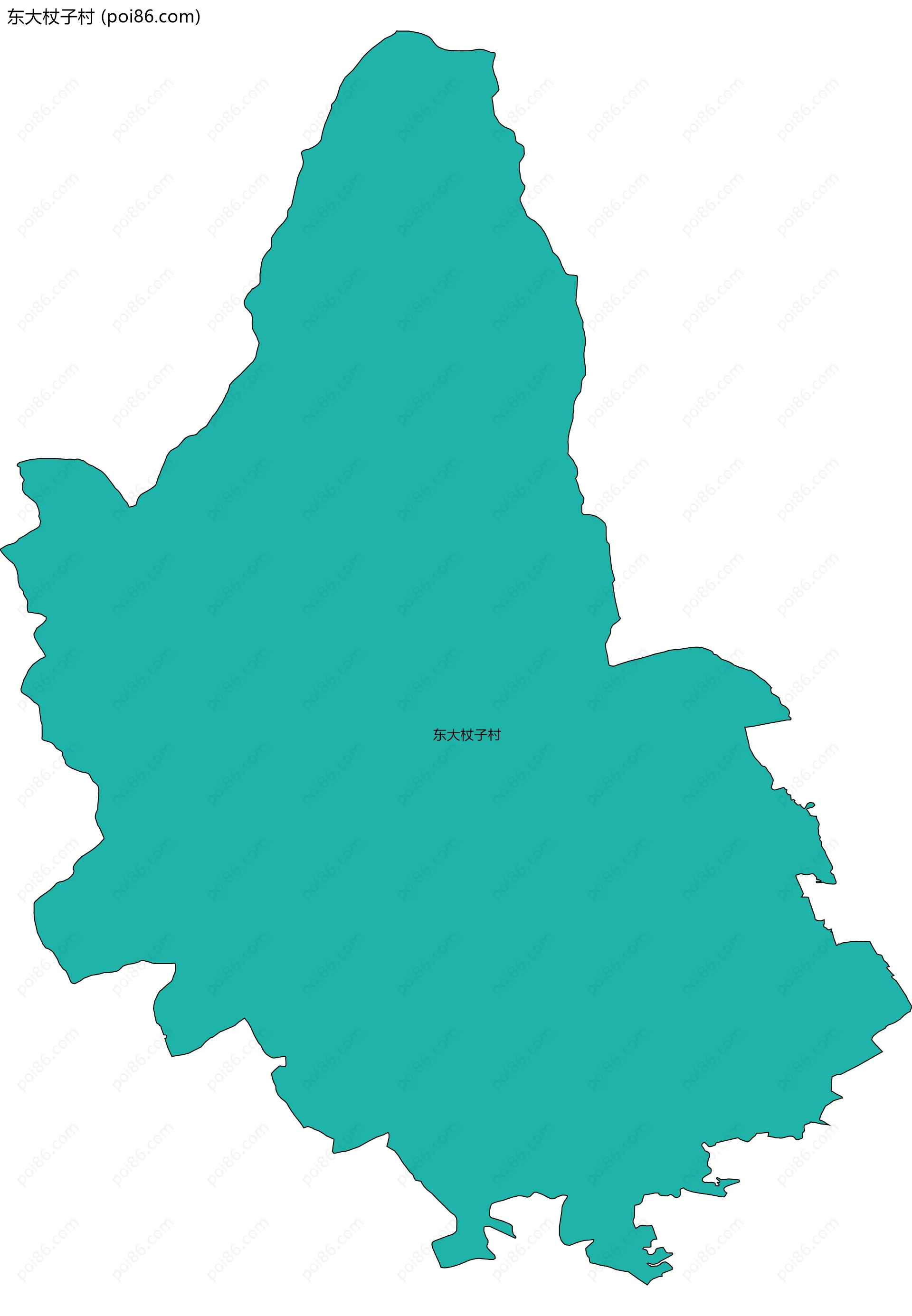 东大杖子村边界地图