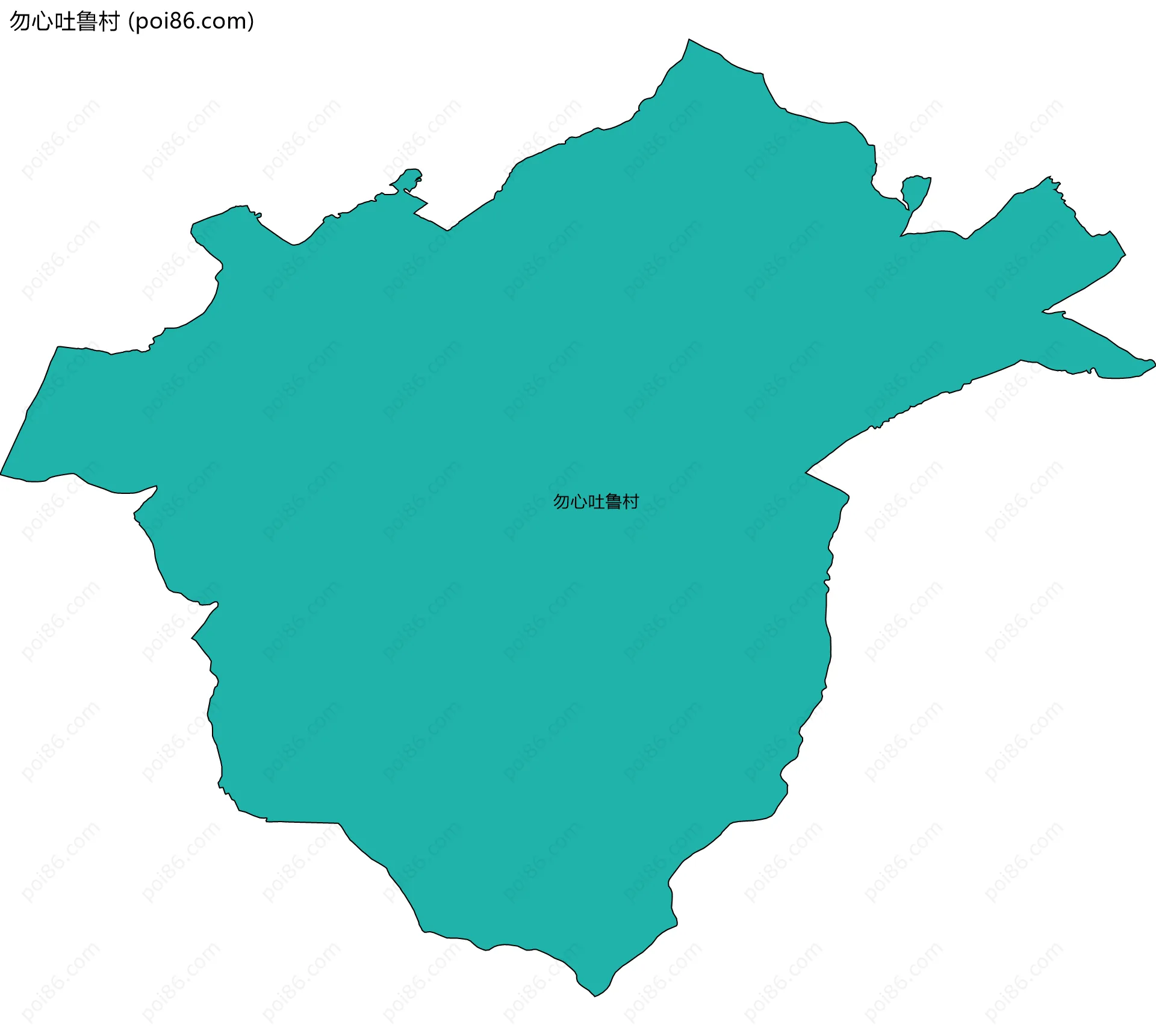 勿心吐鲁村边界地图