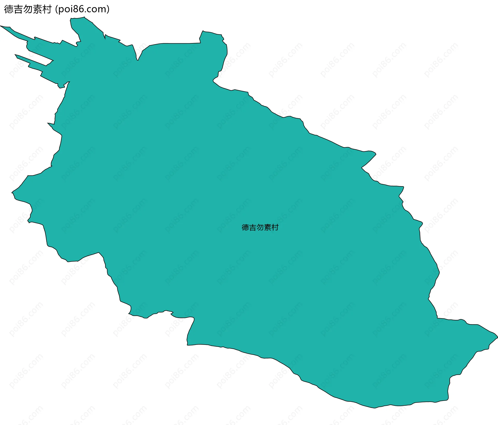 德吉勿素村边界地图