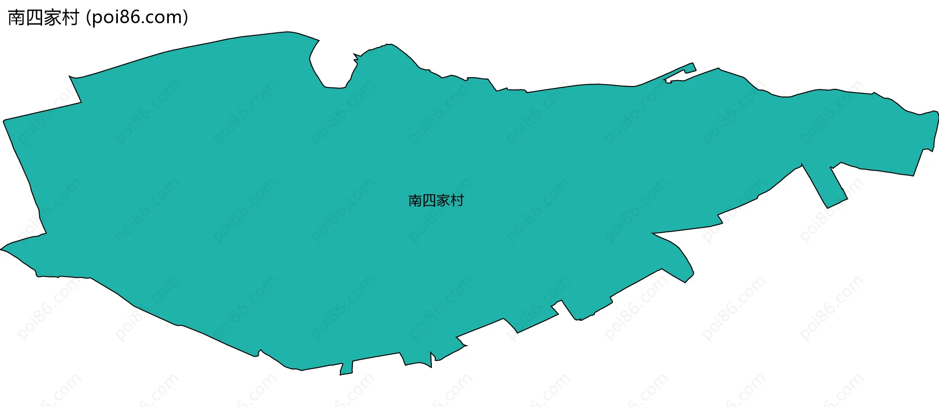 南四家村边界地图