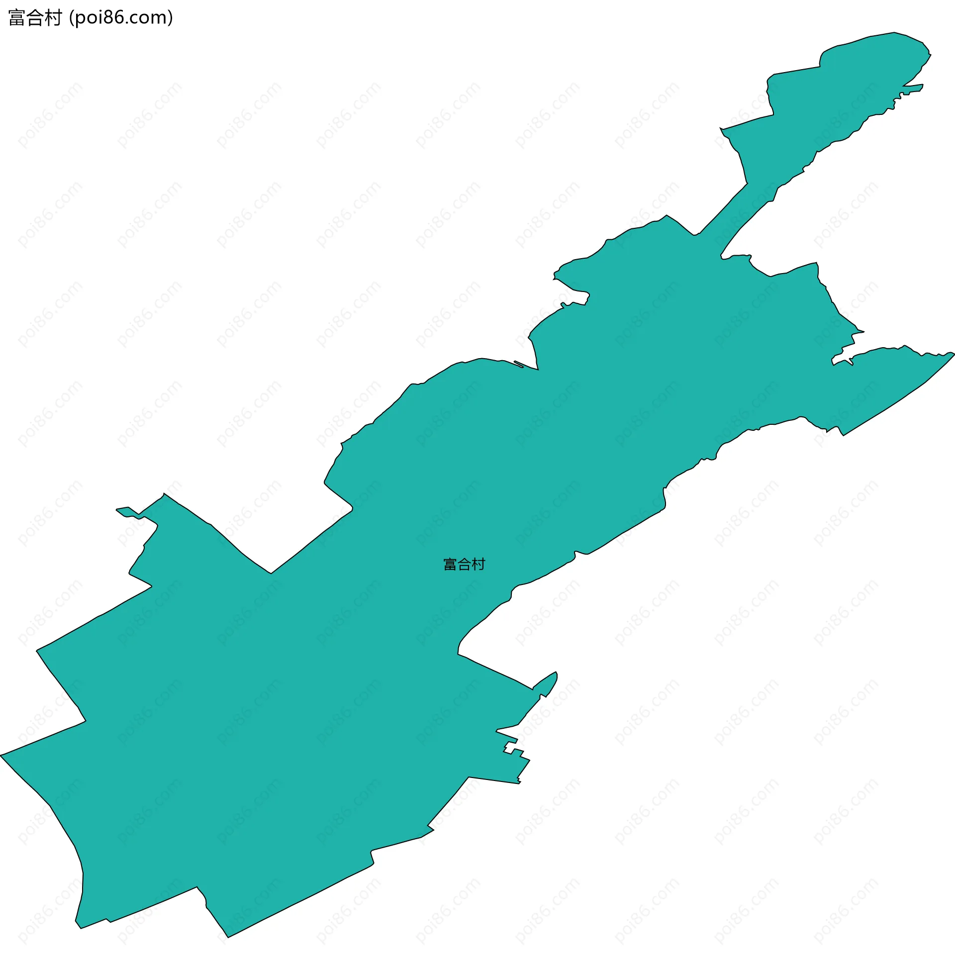 富合村边界地图