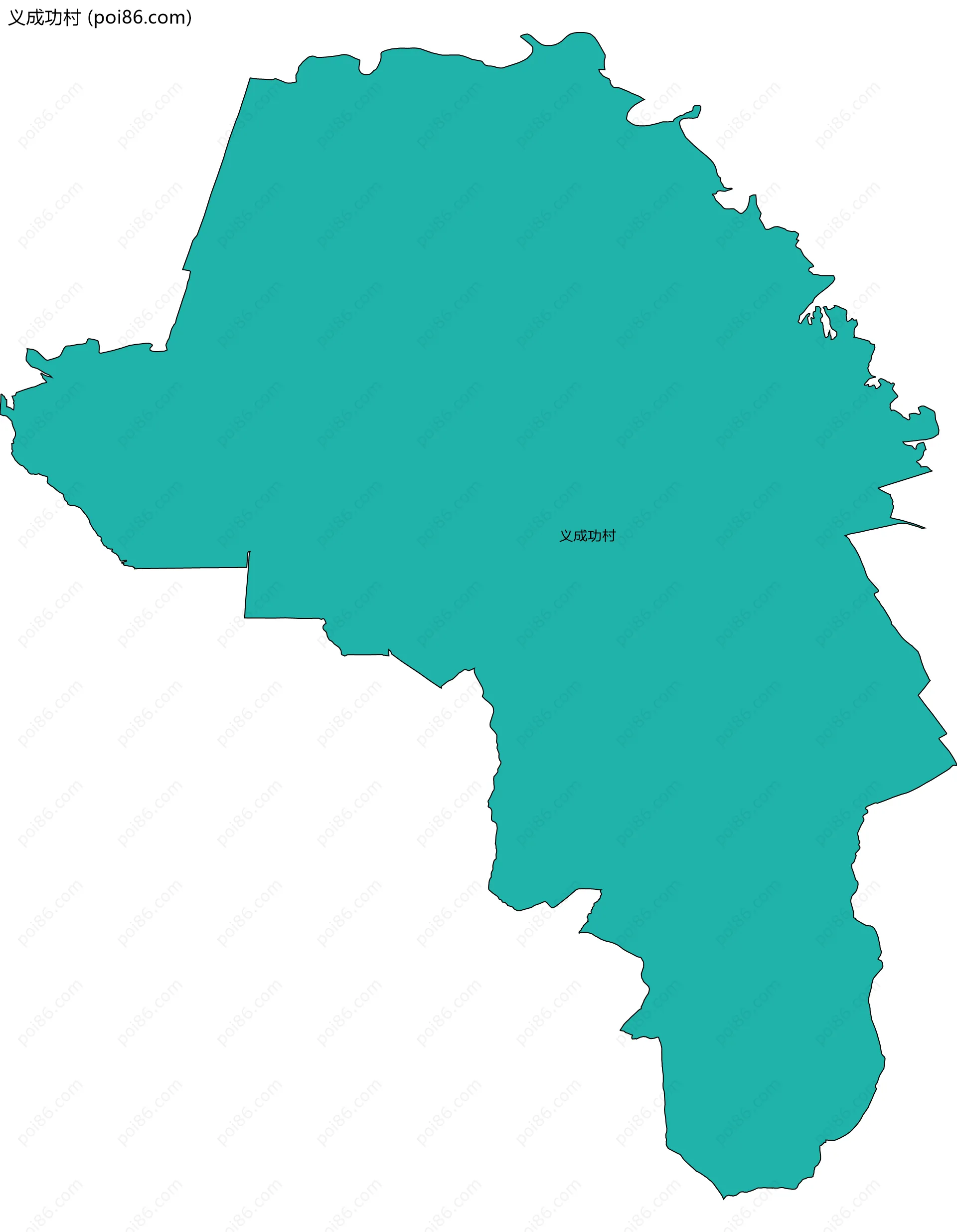 义成功村边界地图