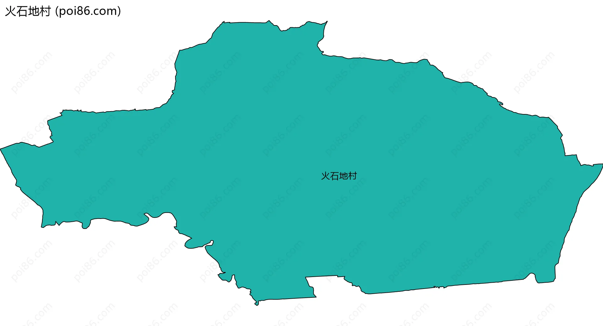 火石地村边界地图