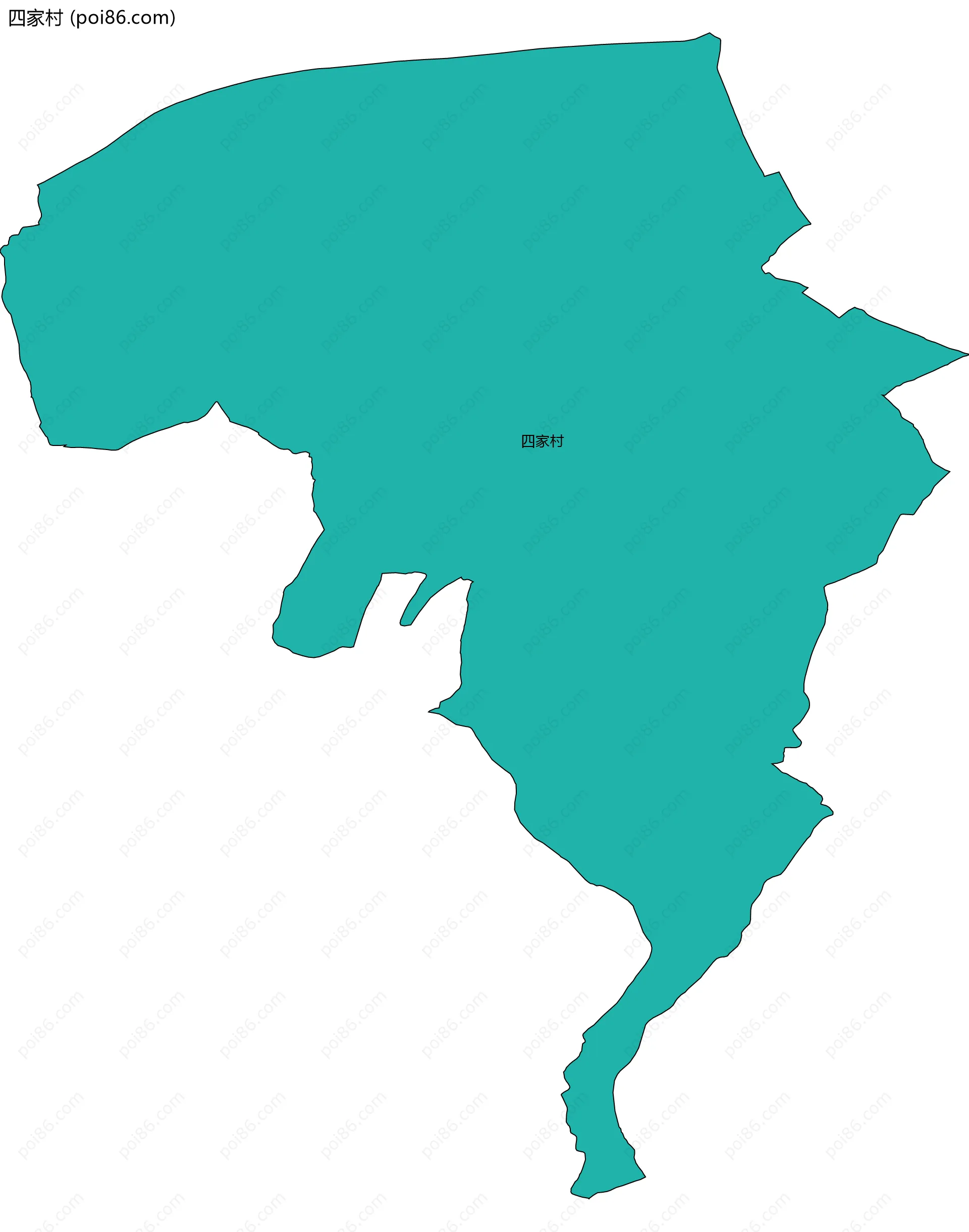 四家村边界地图