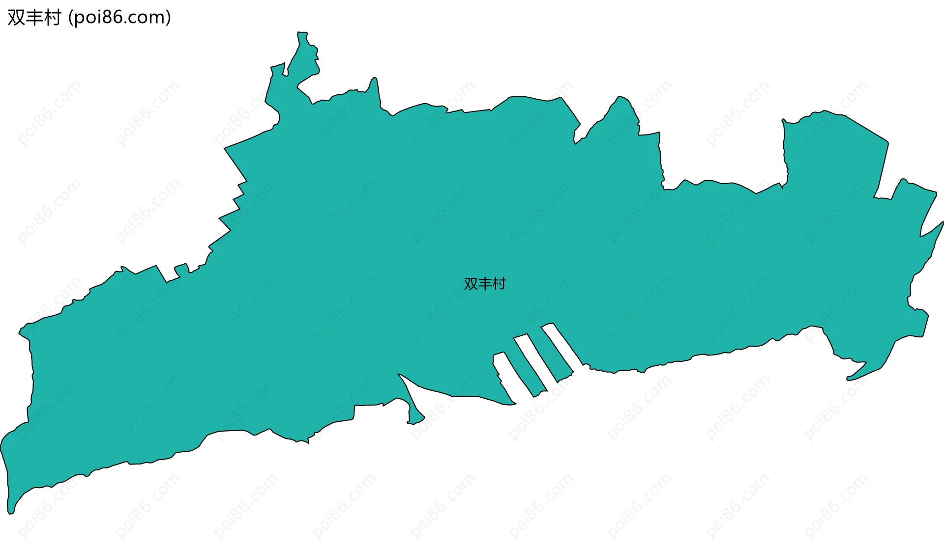 双丰村边界地图