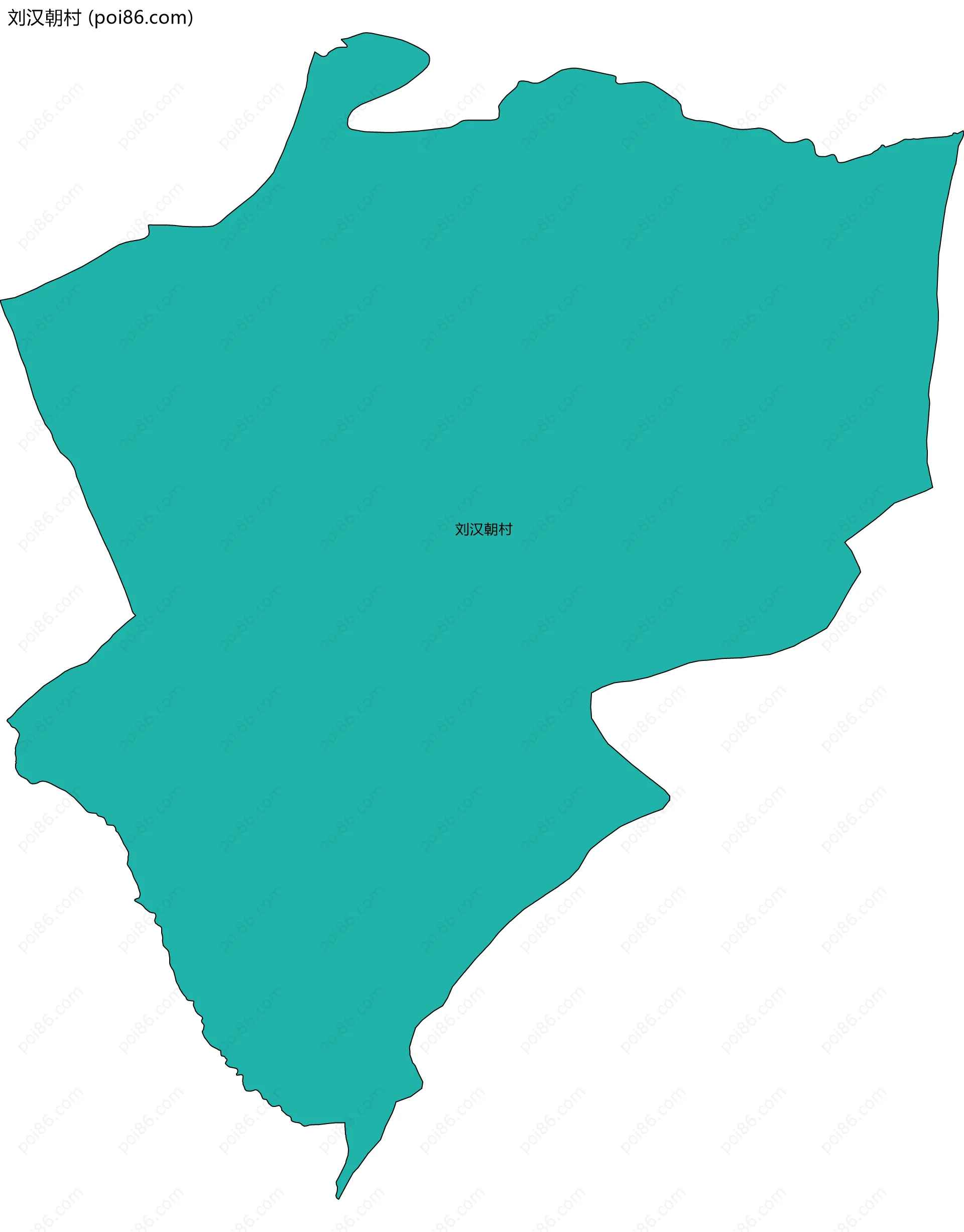 刘汉朝村边界地图