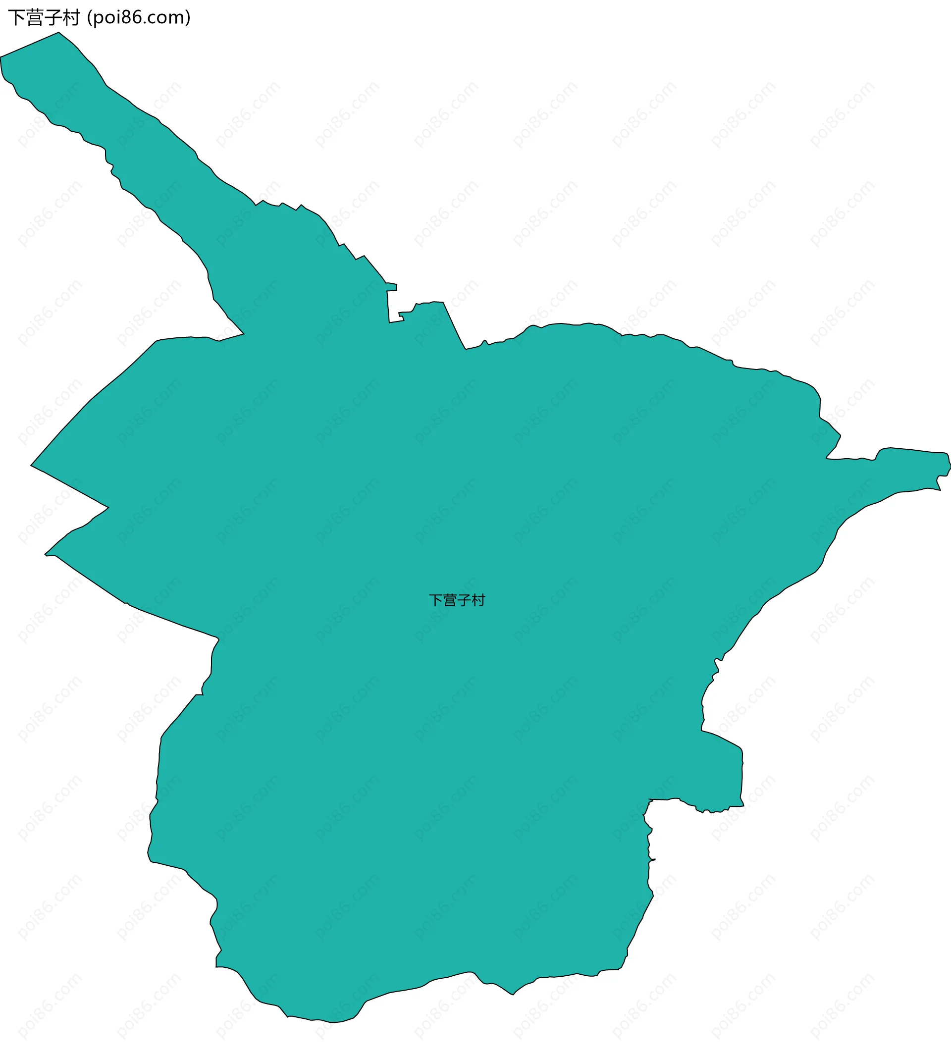 下营子村边界地图