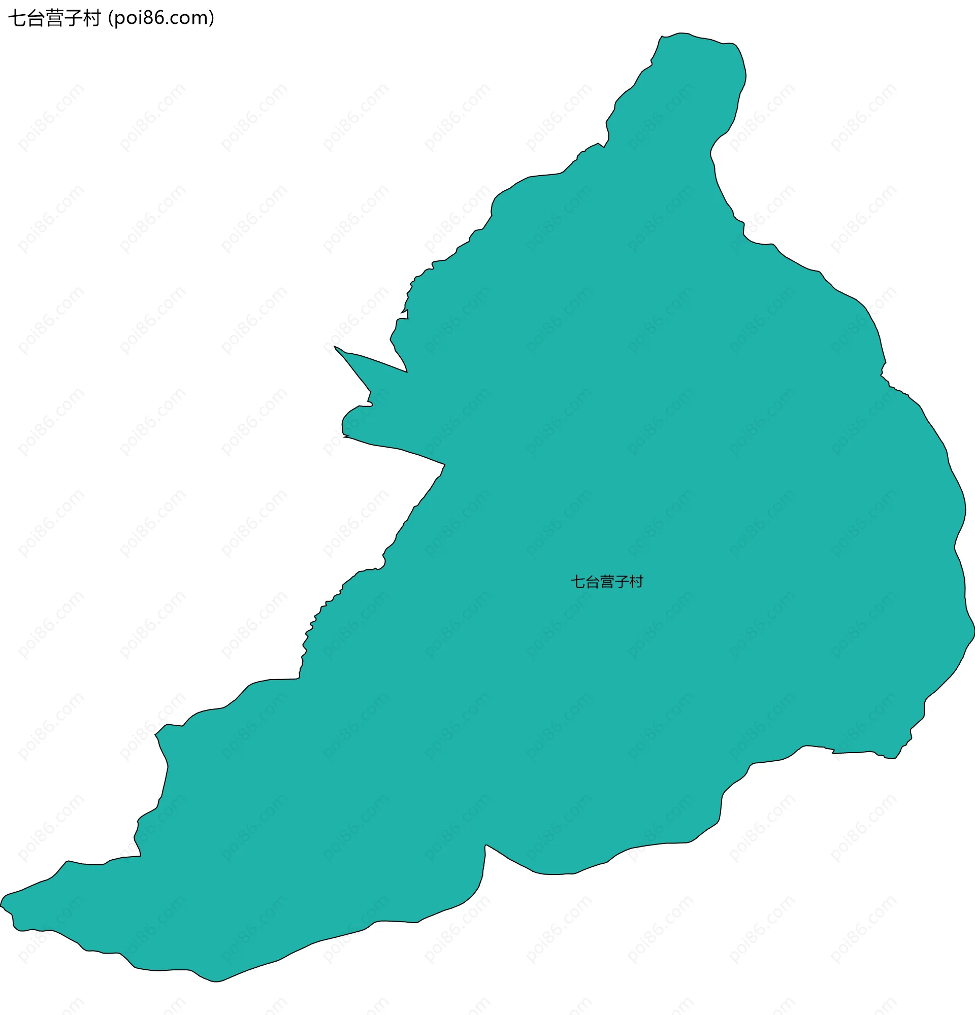 七台营子村边界地图