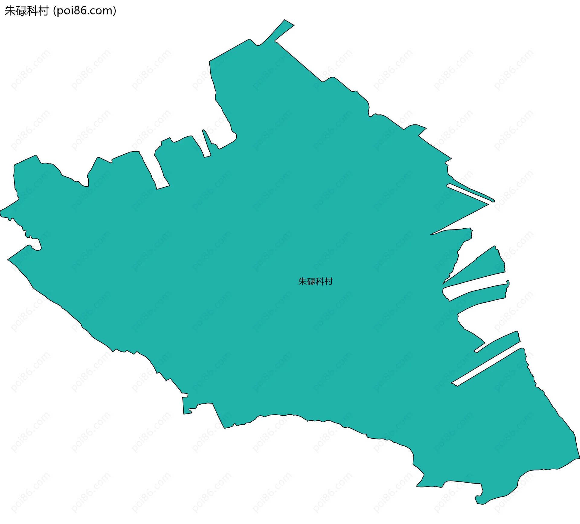 朱碌科村边界地图