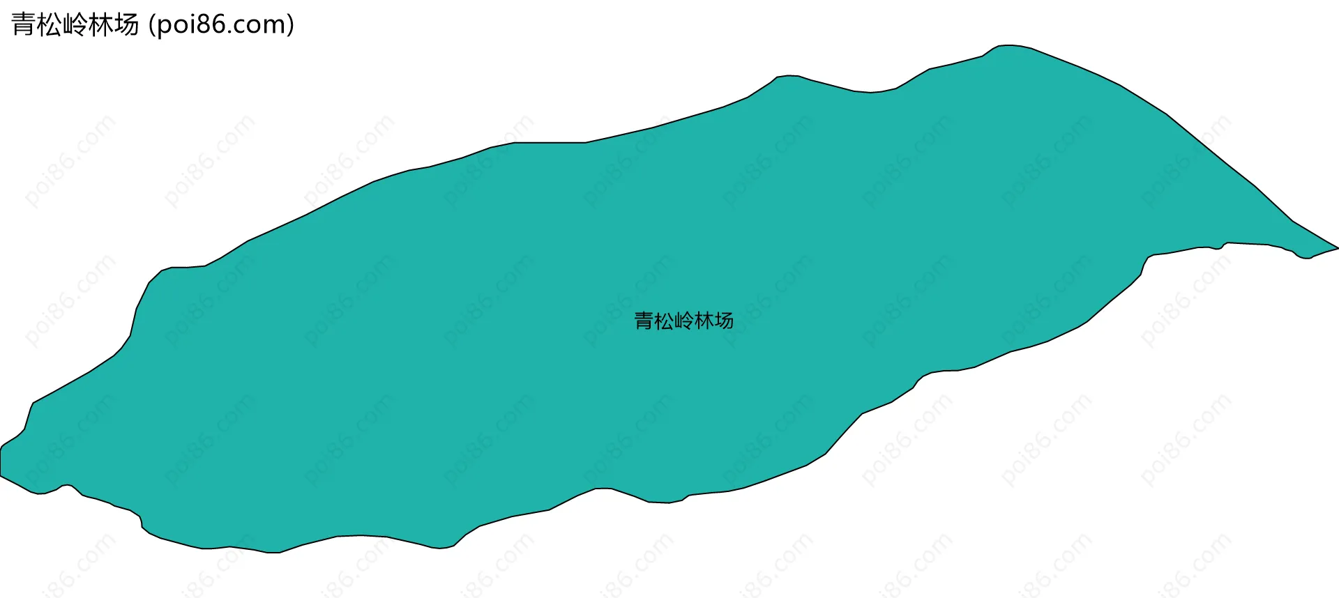 青松岭林场边界地图