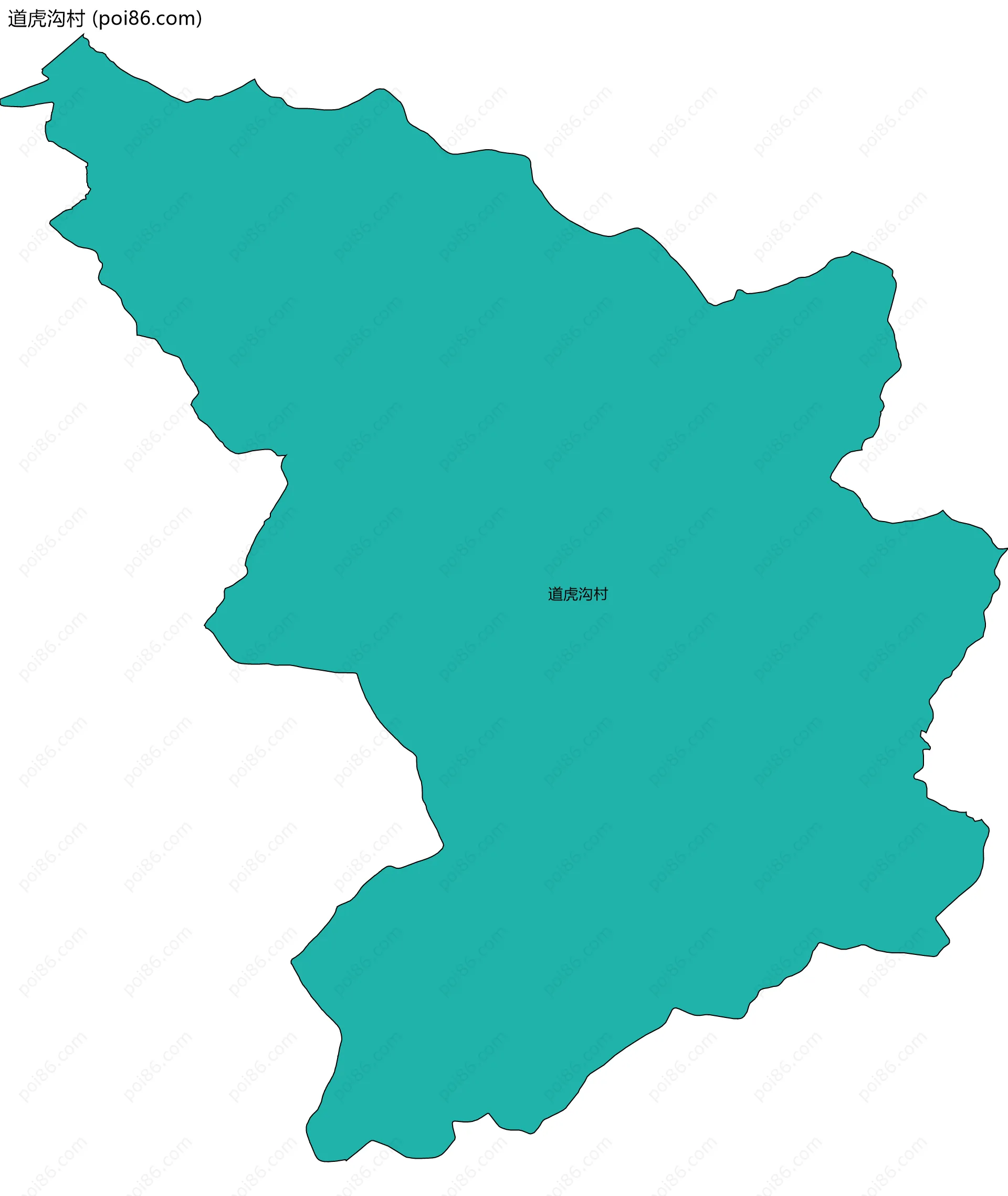 道虎沟村边界地图