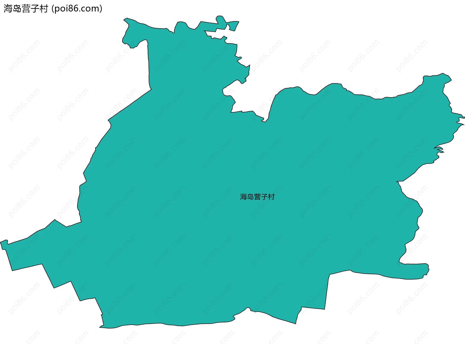 海岛营子村边界地图