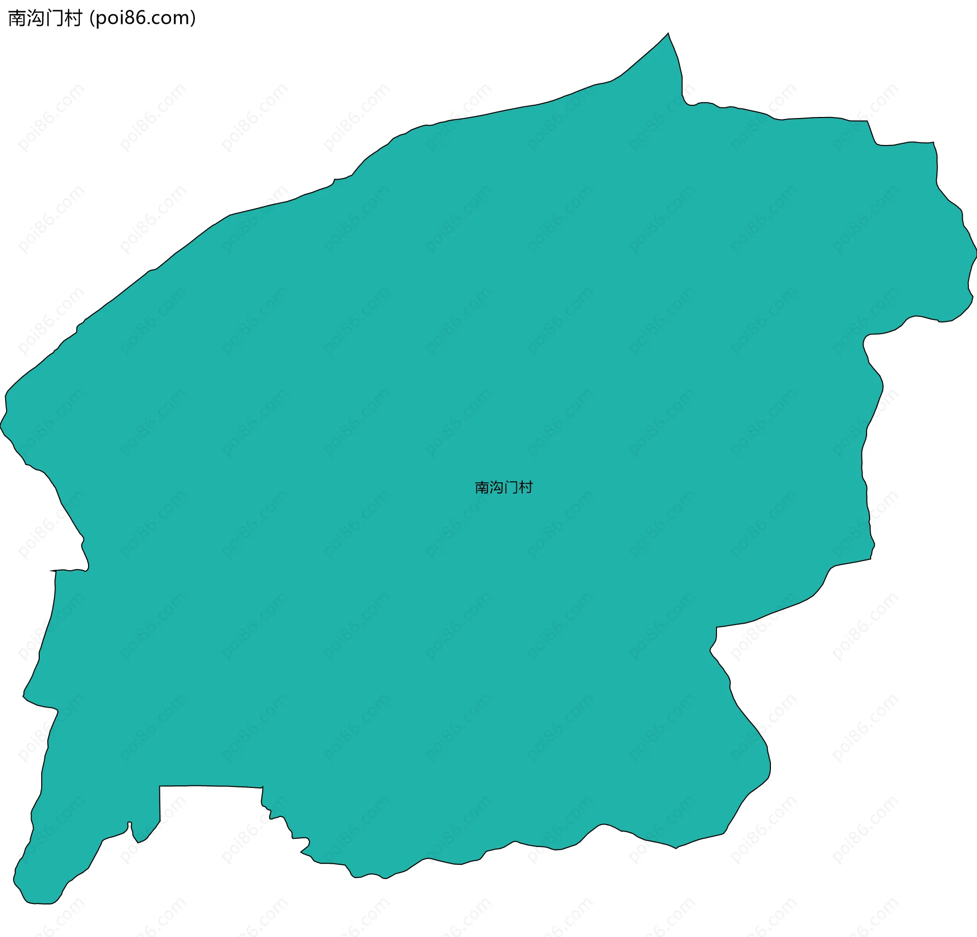 南沟门村边界地图