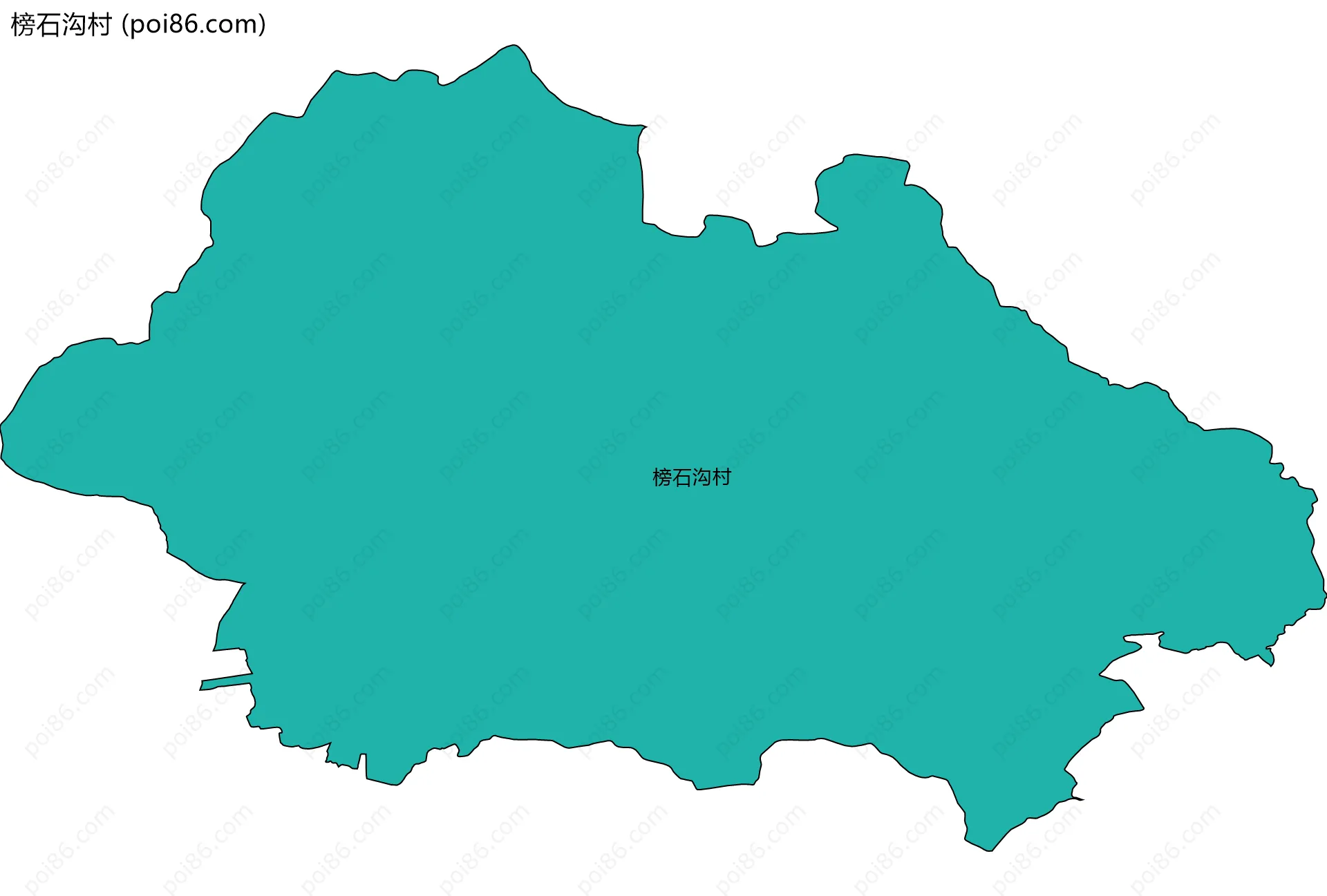 榜石沟村边界地图