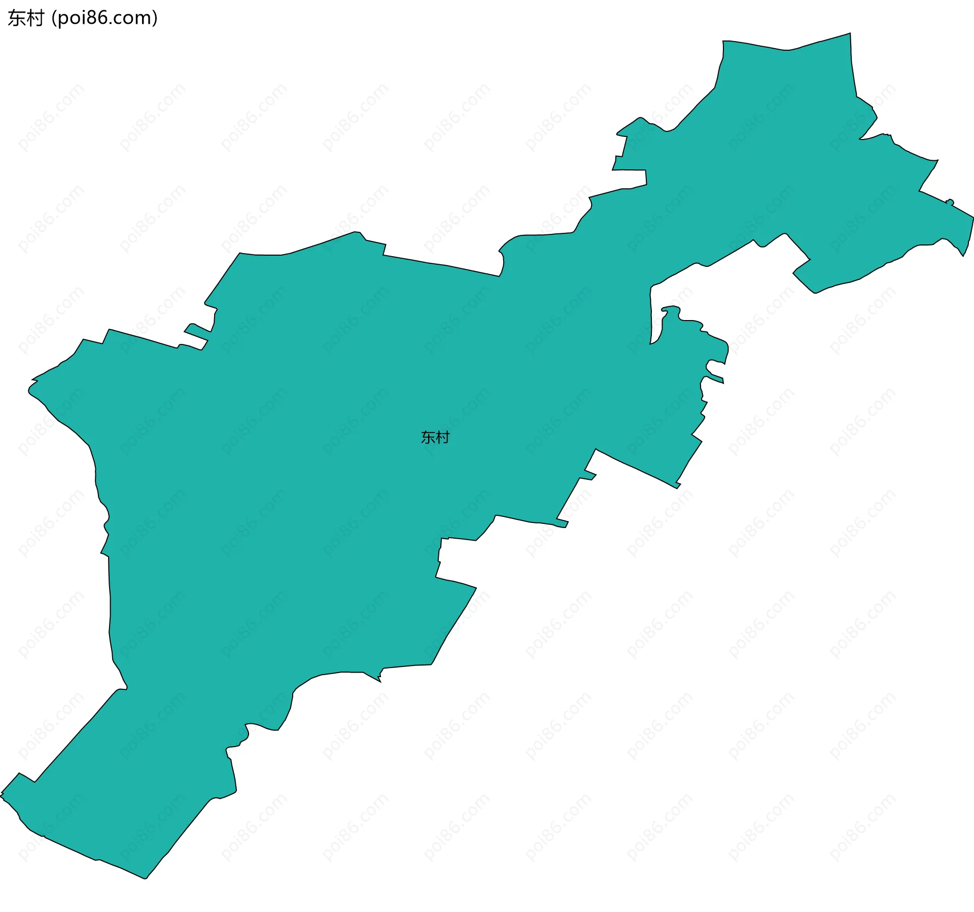 东村边界地图