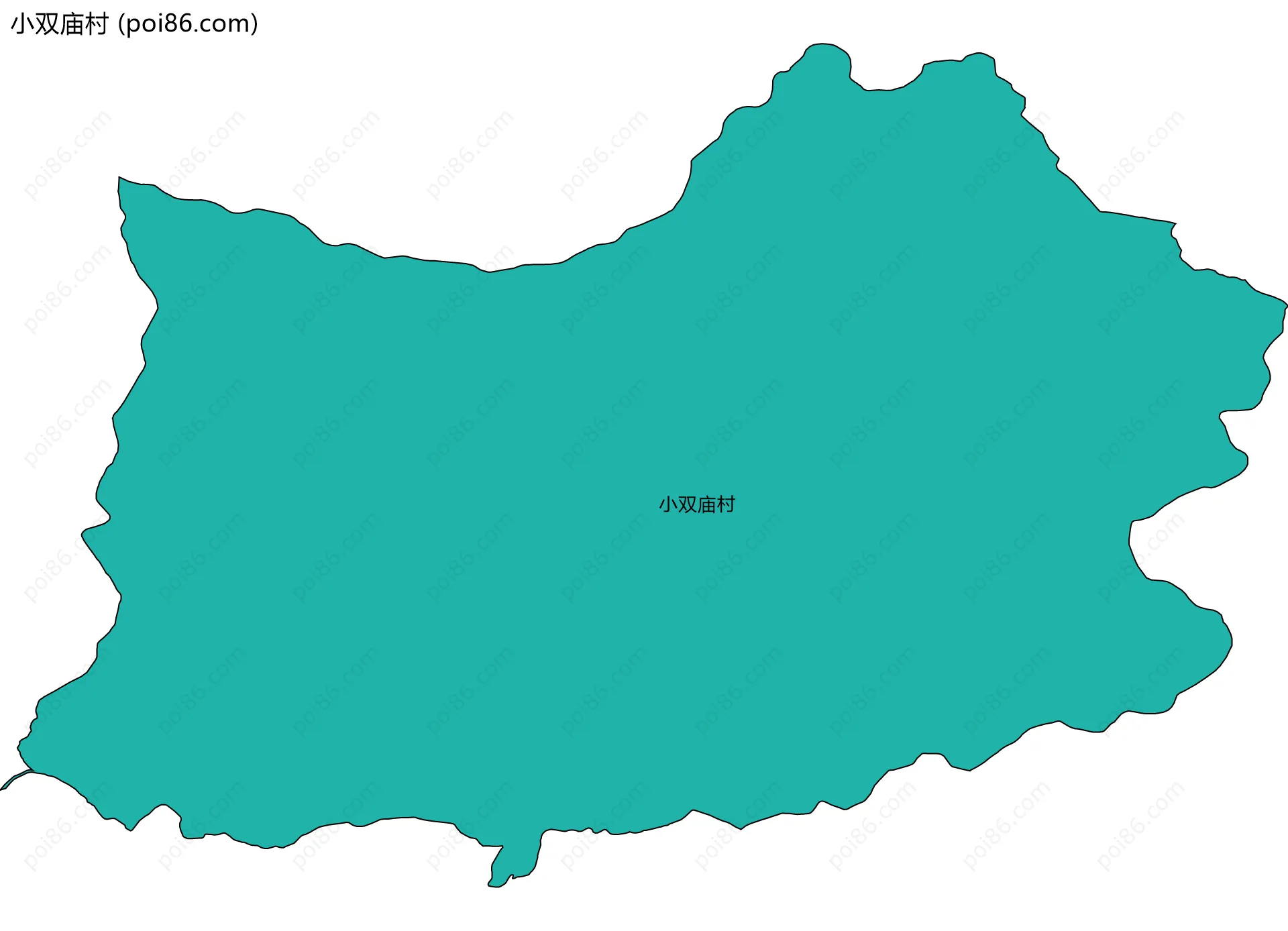 小双庙村边界地图