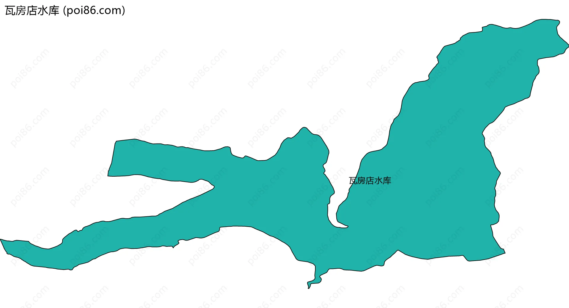 瓦房店水库边界地图