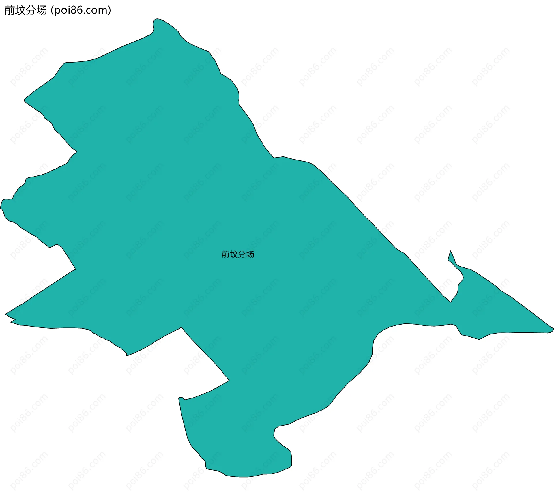 前坟分场边界地图