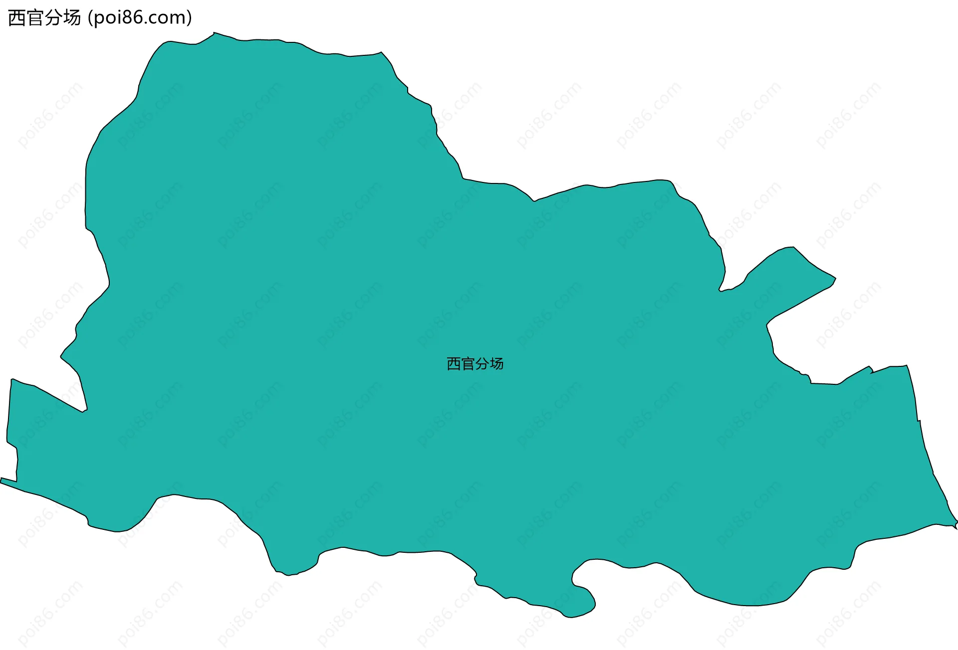 西官分场边界地图