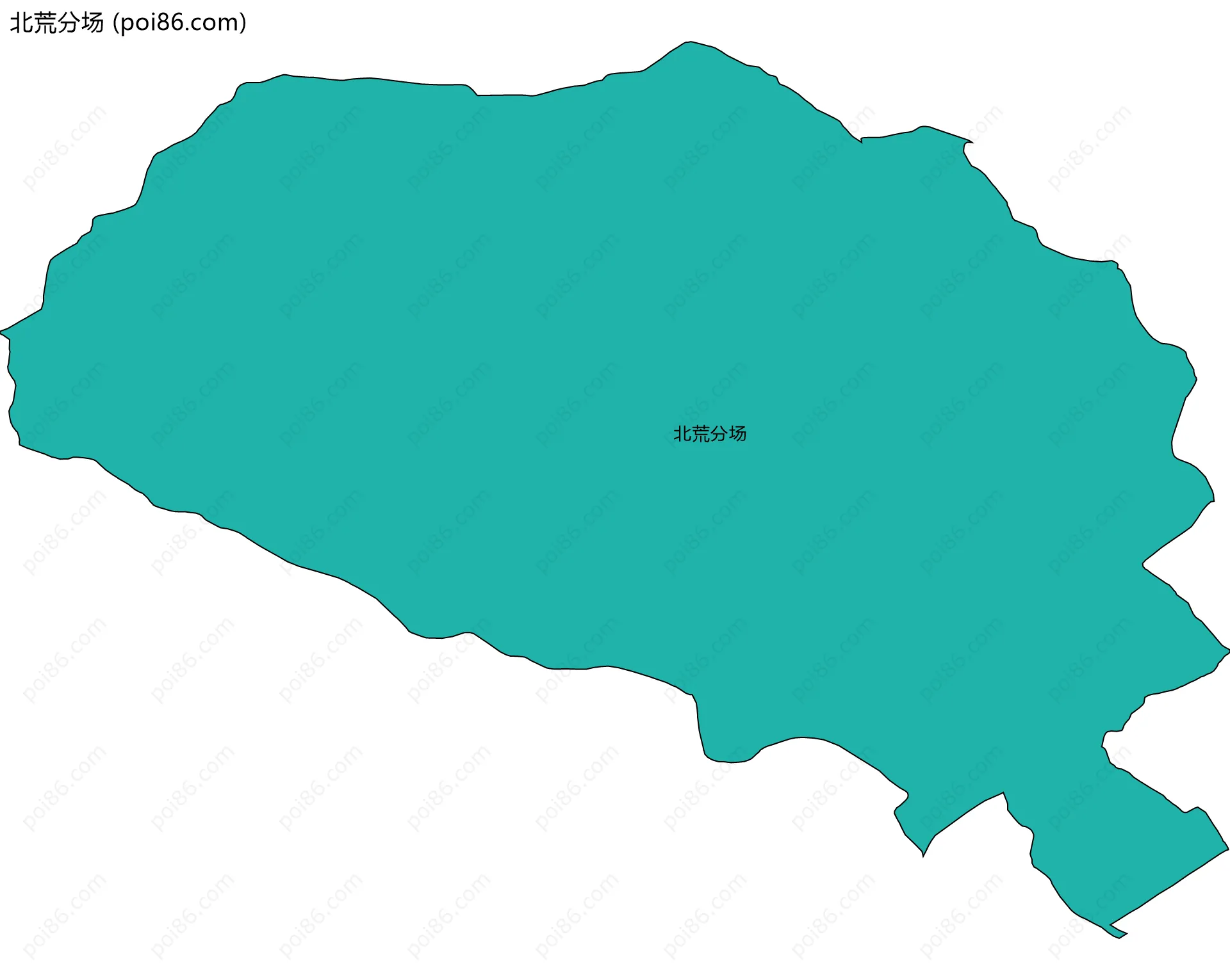 北荒分场边界地图