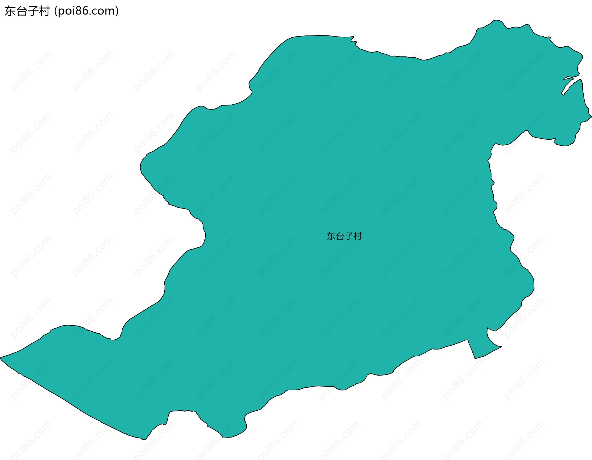 东台子村边界地图