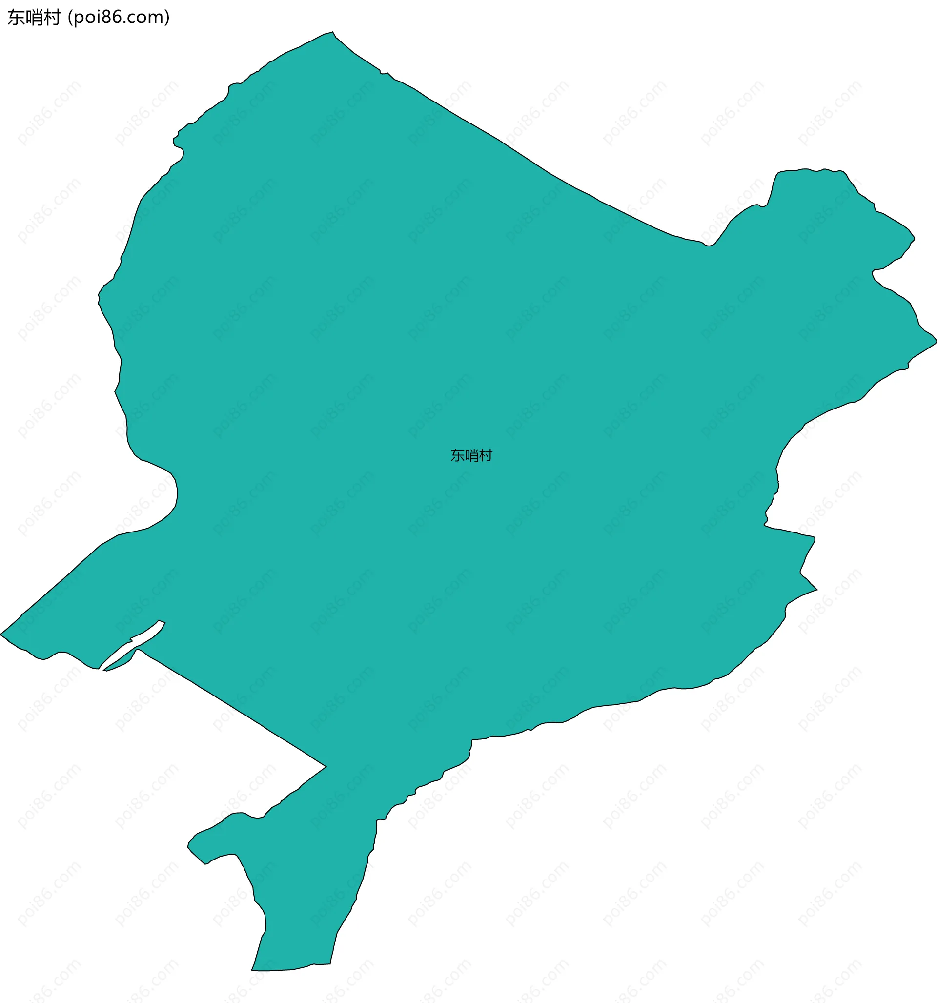 东哨村边界地图