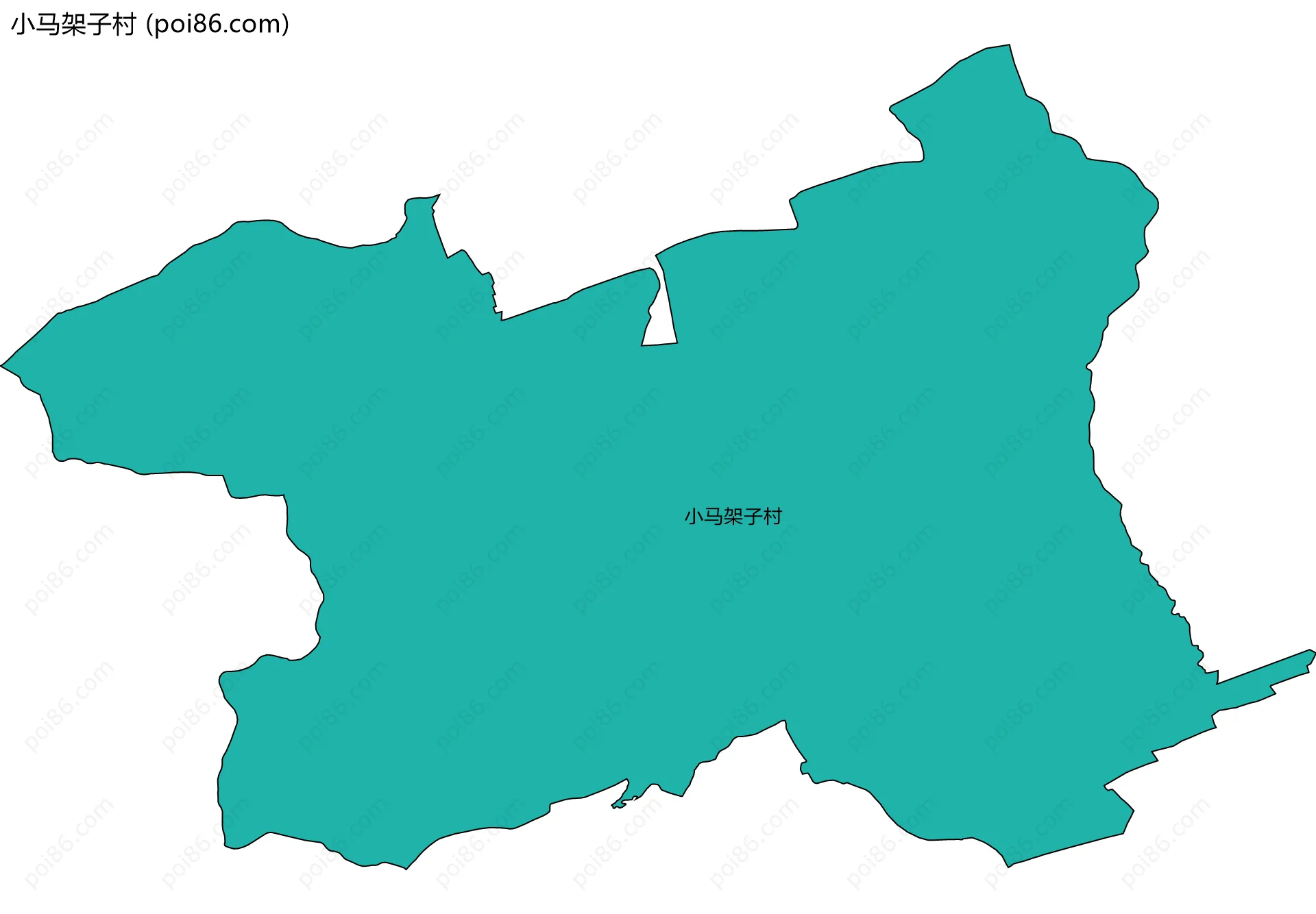 小马架子村边界地图