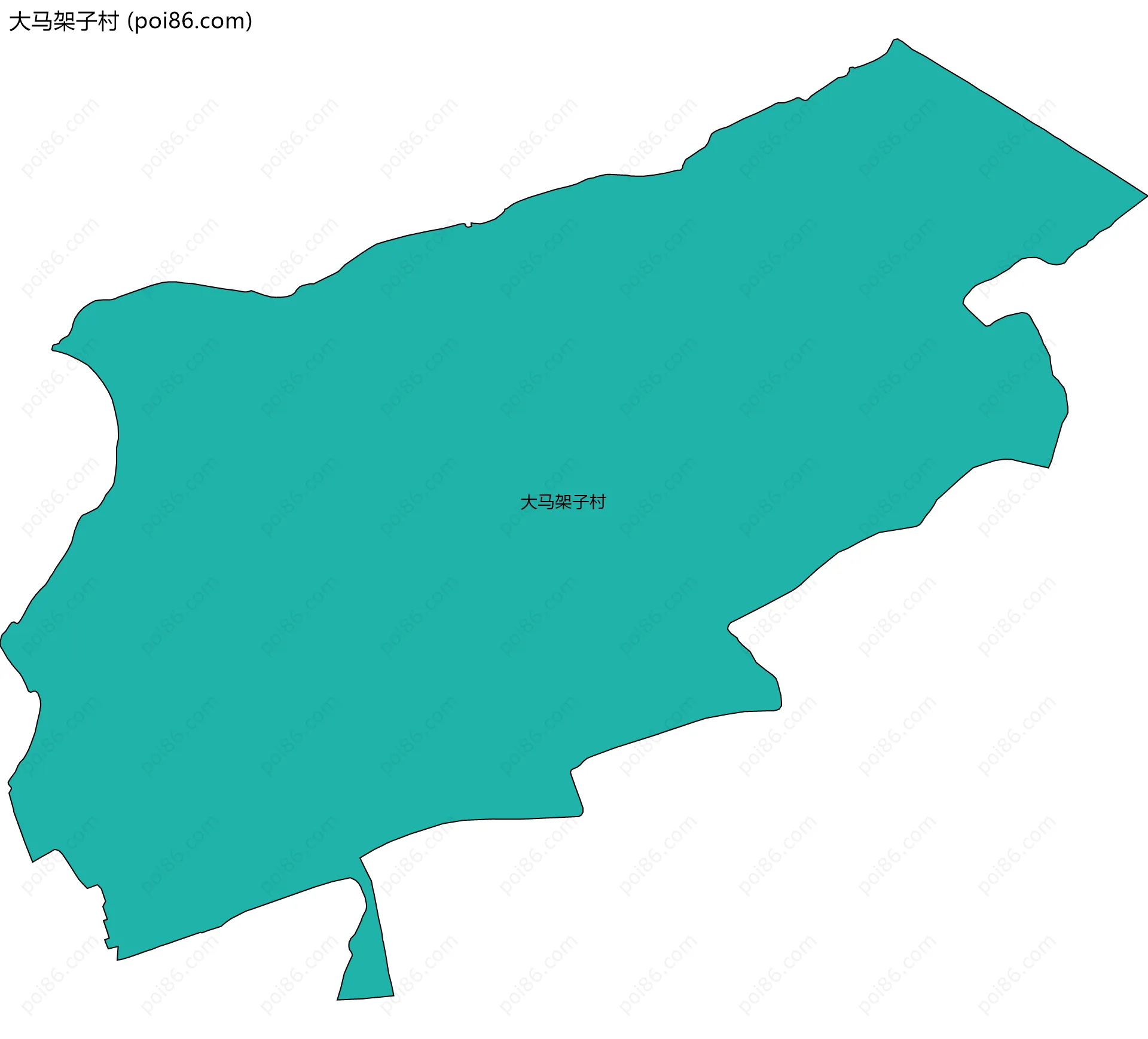 大马架子村边界地图