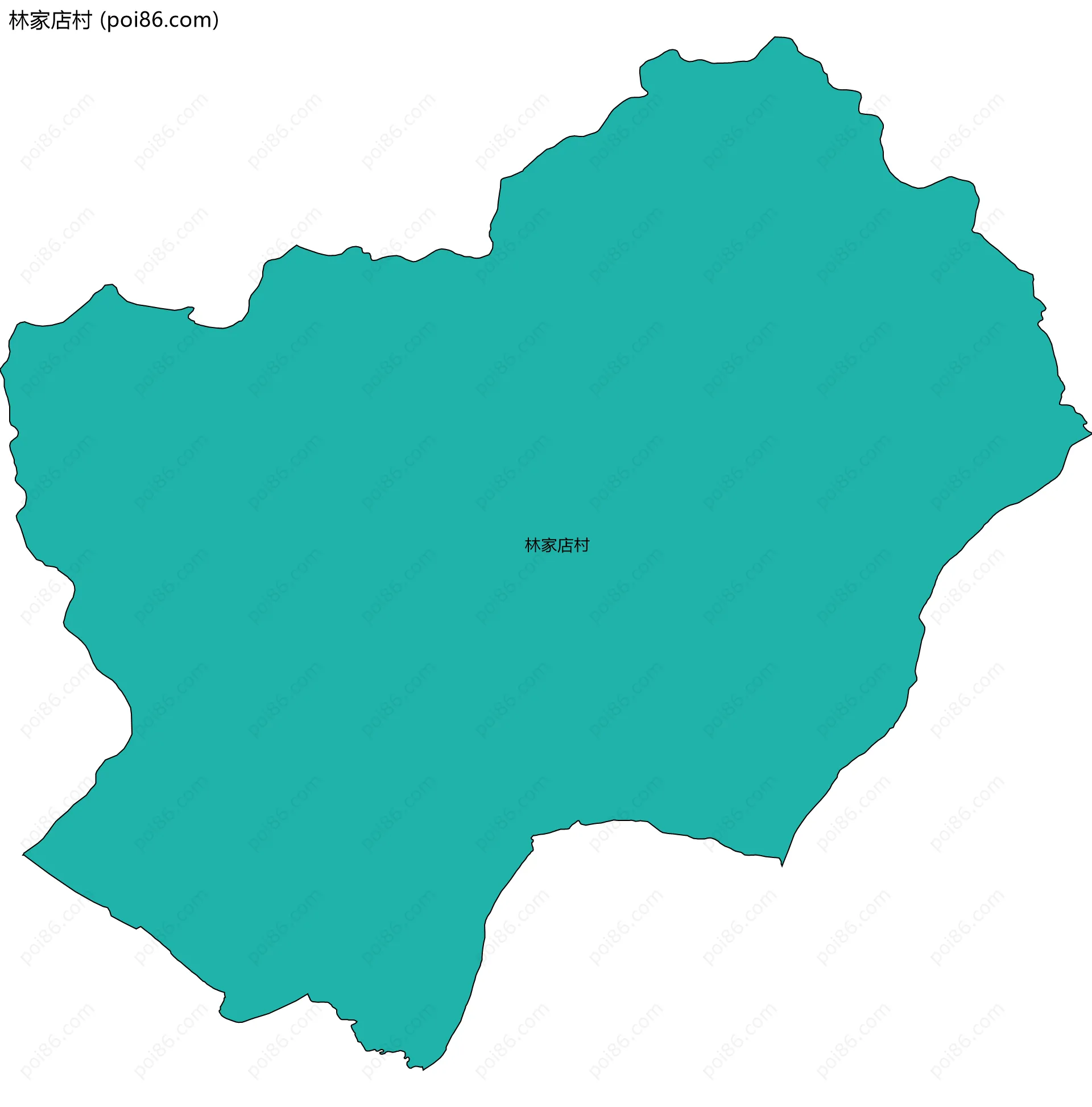 林家店村边界地图