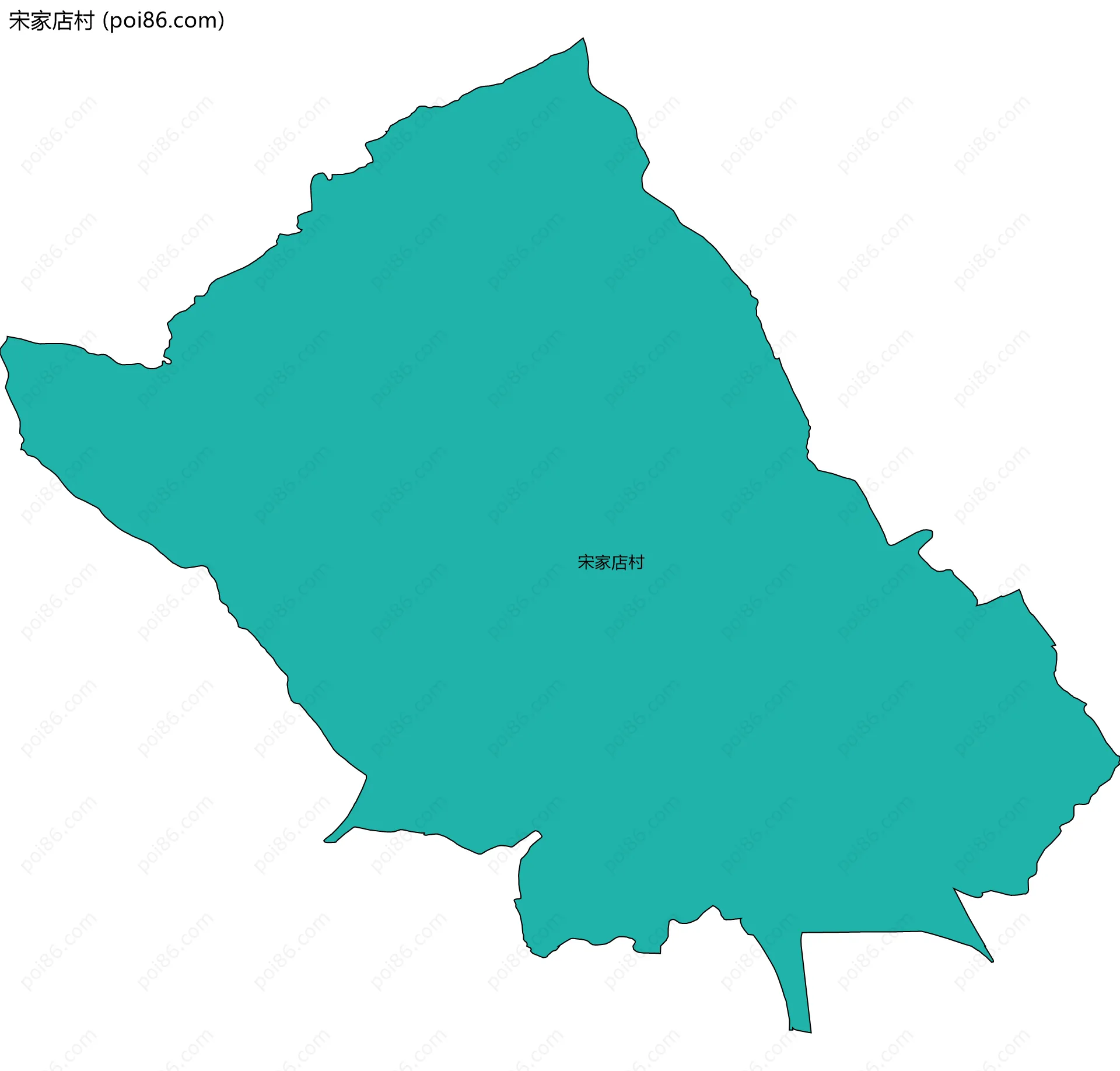 宋家店村边界地图