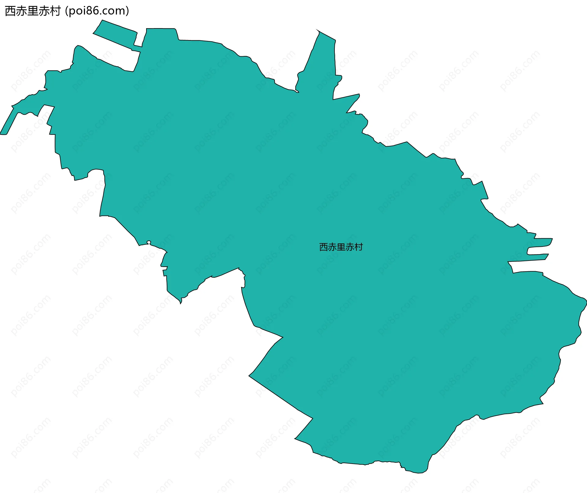 西赤里赤村边界地图