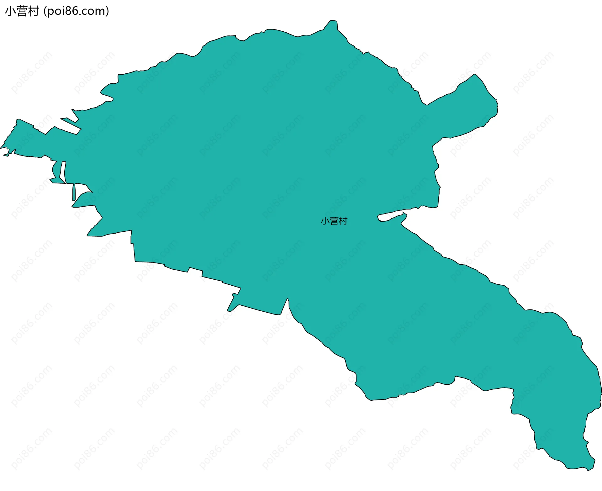 小营村边界地图