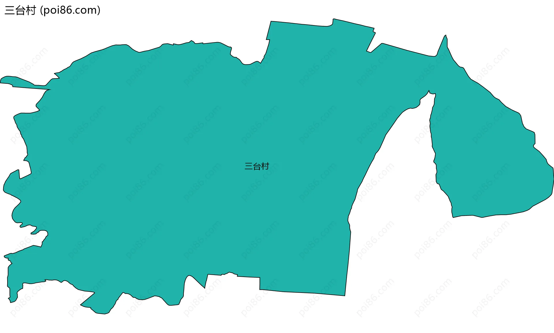 三台村边界地图