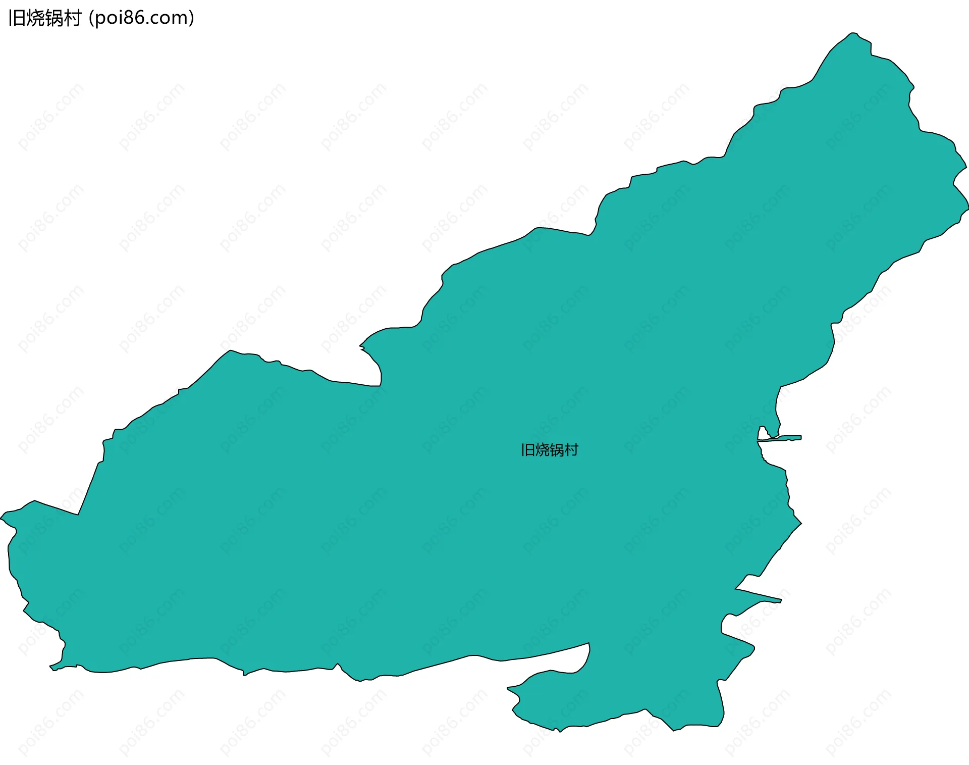 旧烧锅村边界地图