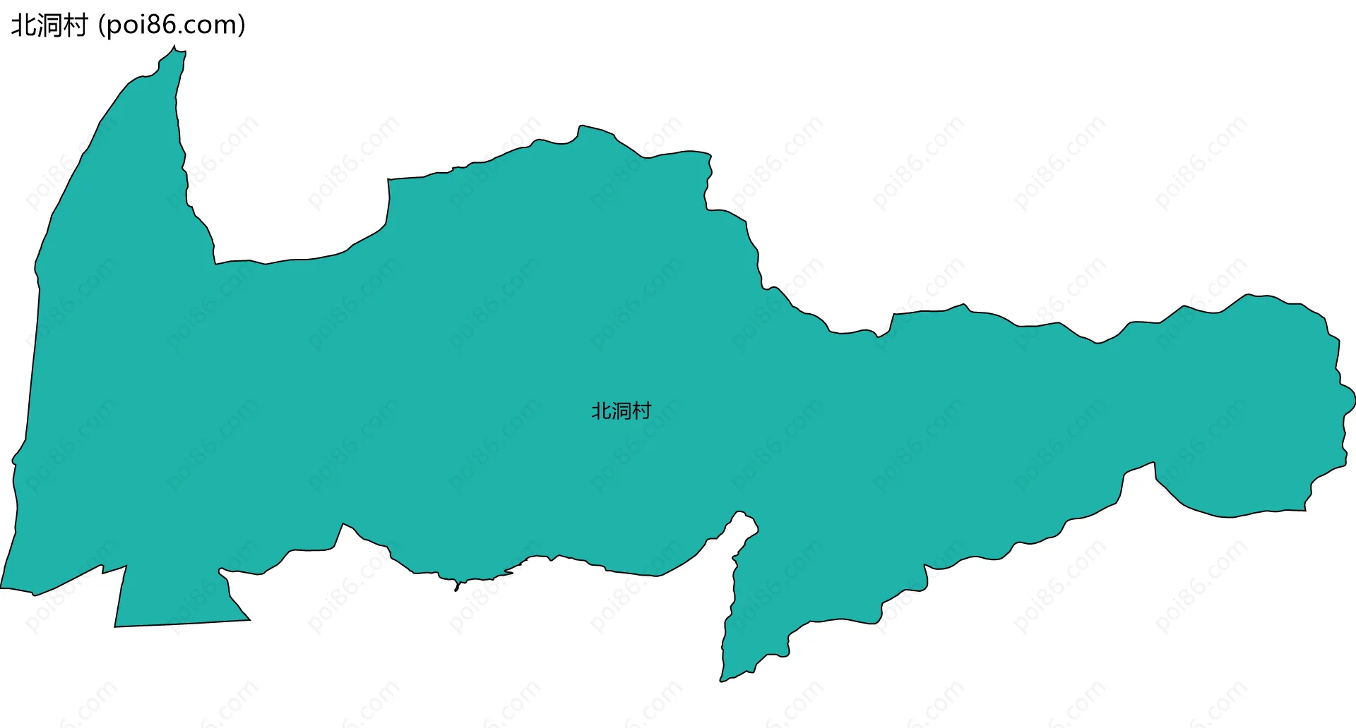 北洞村边界地图