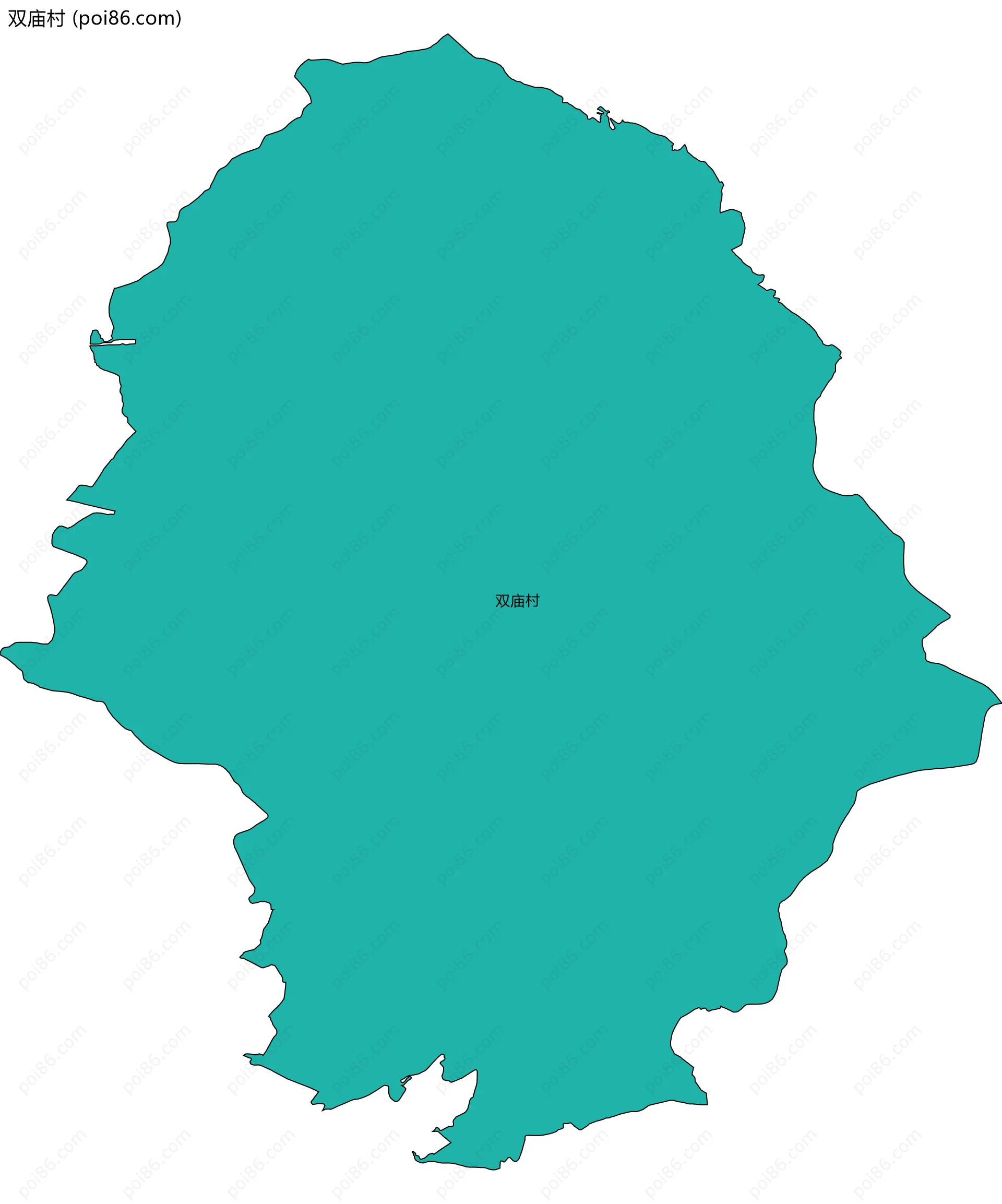 双庙村边界地图