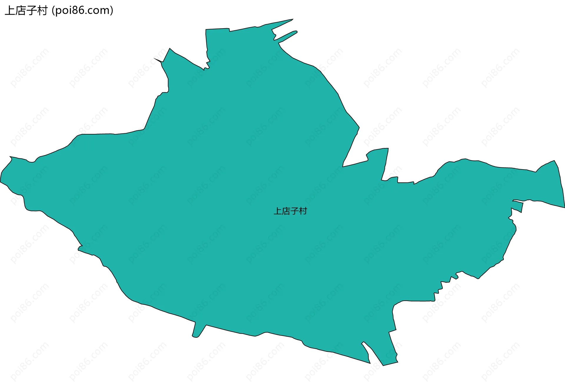上店子村边界地图