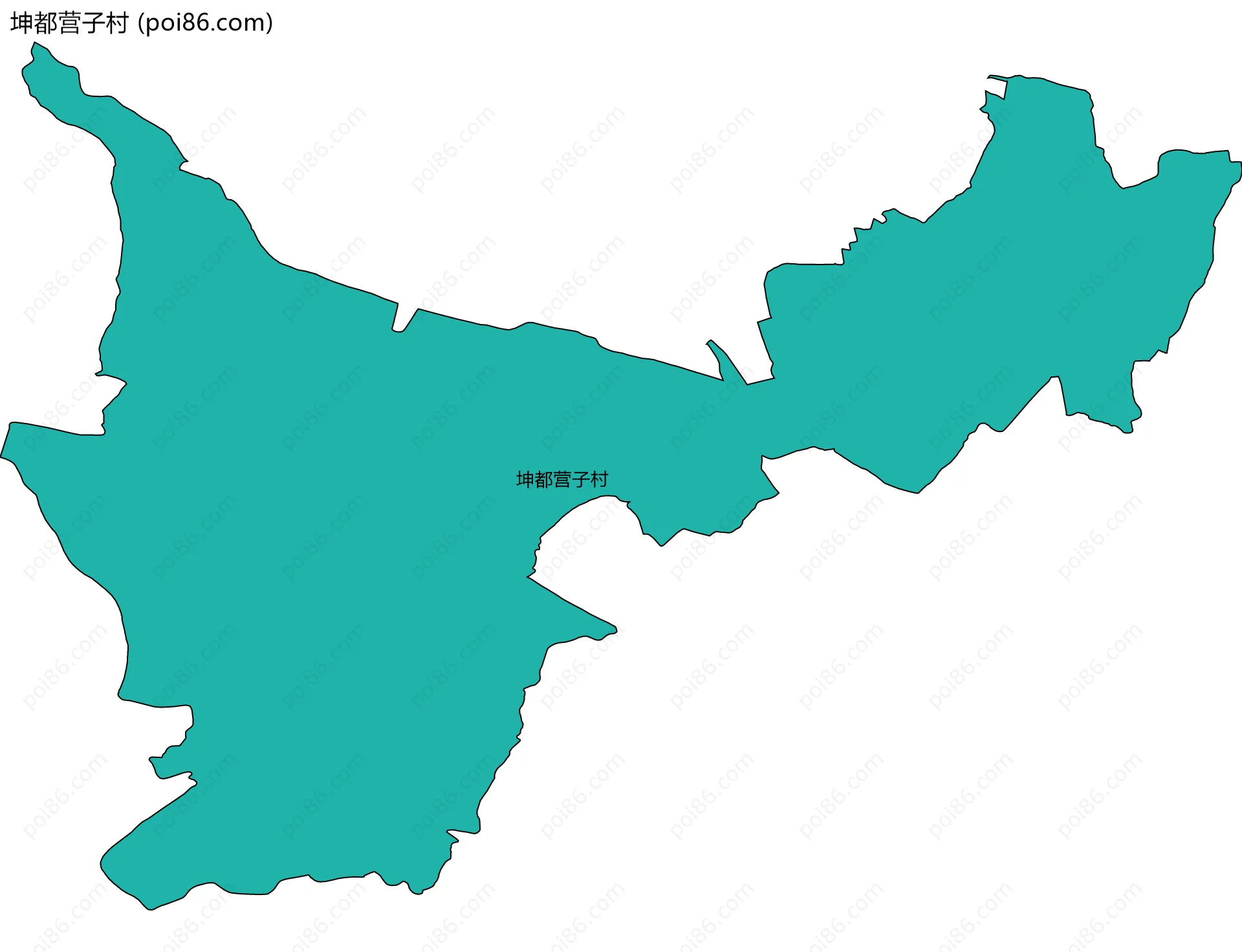 坤都营子村边界地图