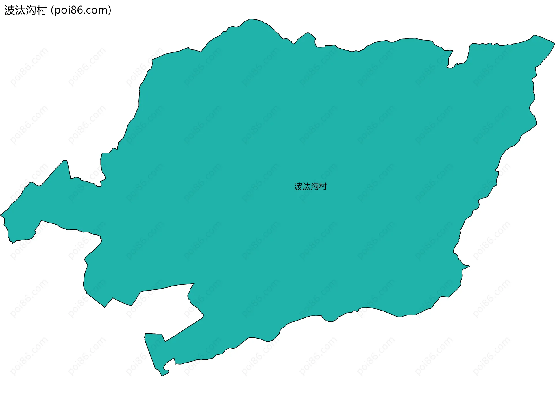 波汰沟村边界地图