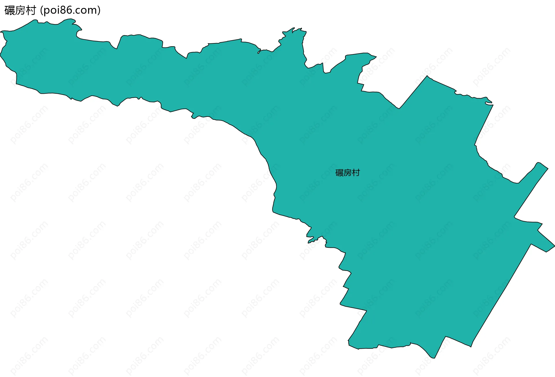 碾房村边界地图
