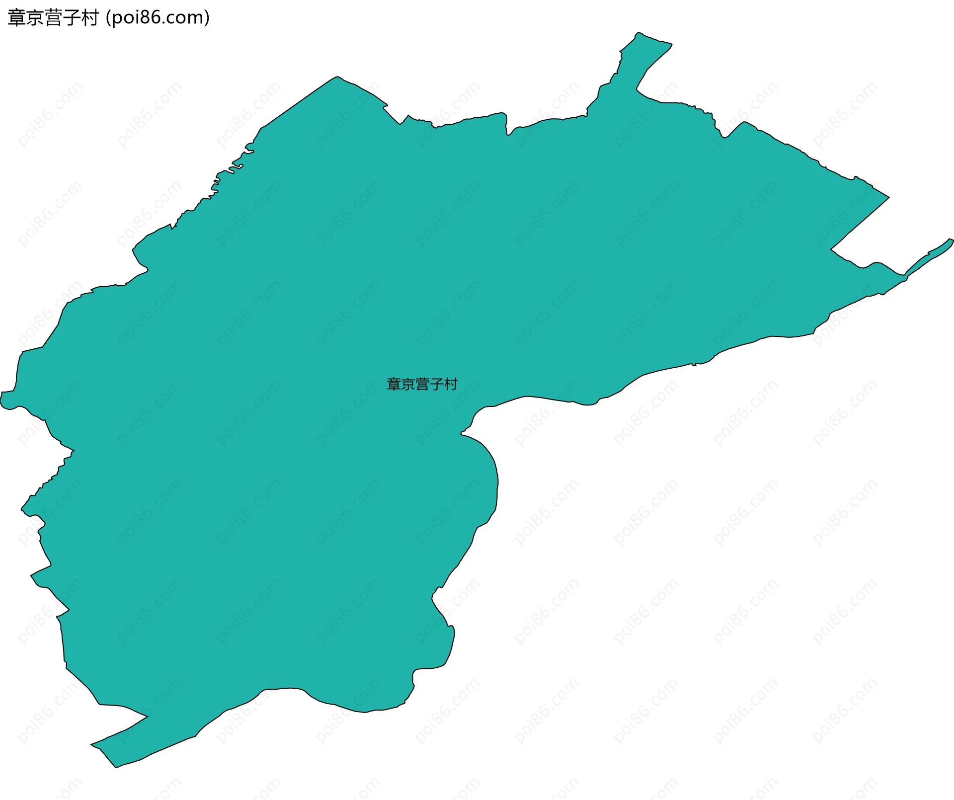 章京营子村边界地图