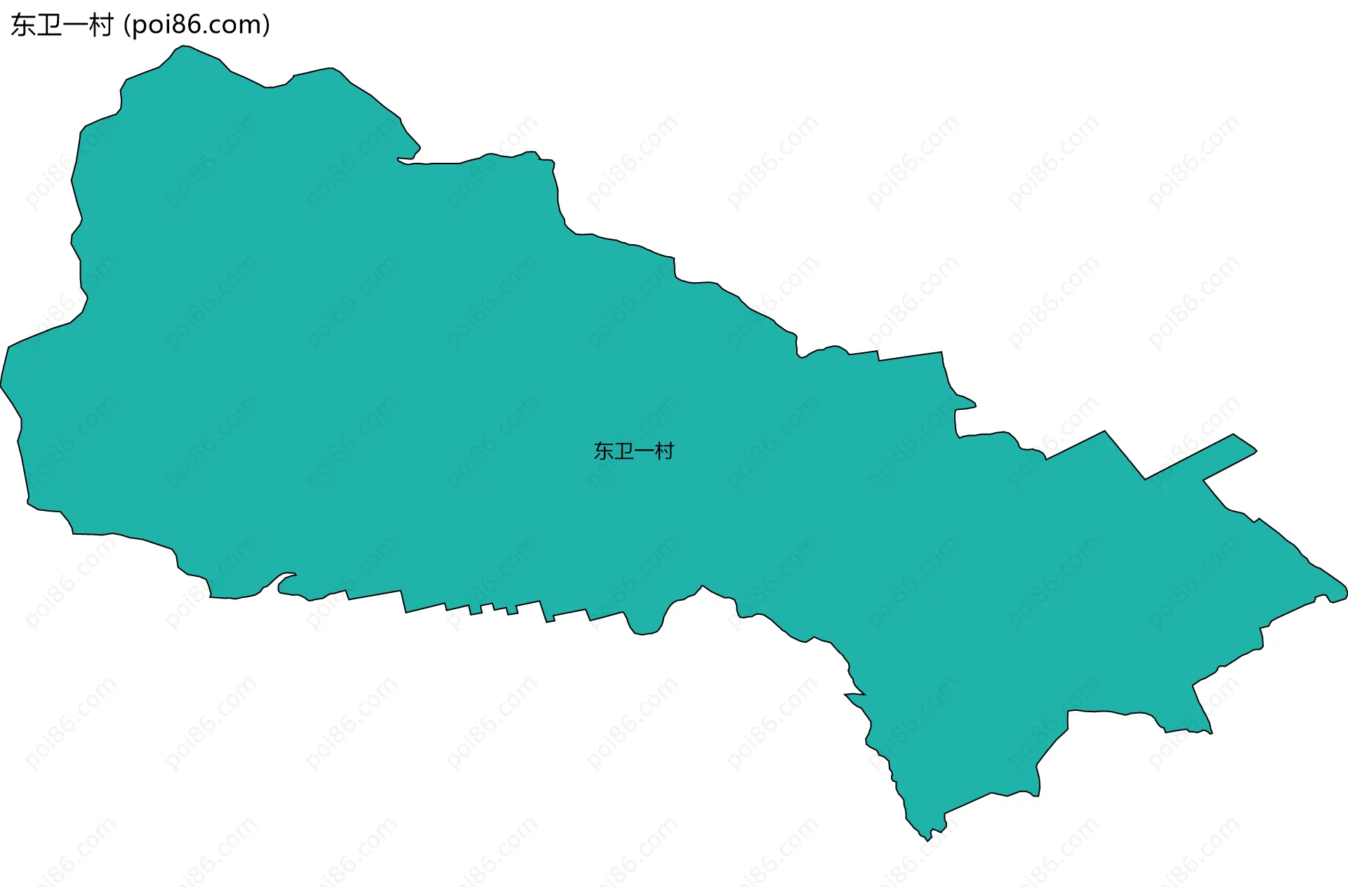 东卫一村边界地图