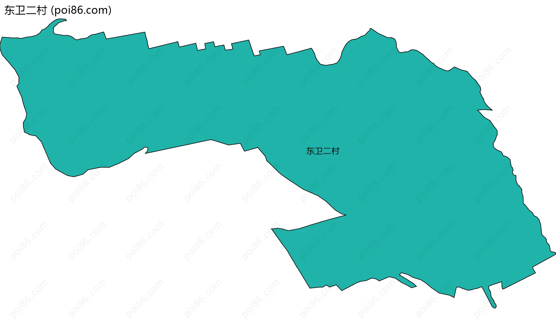 东卫二村边界地图