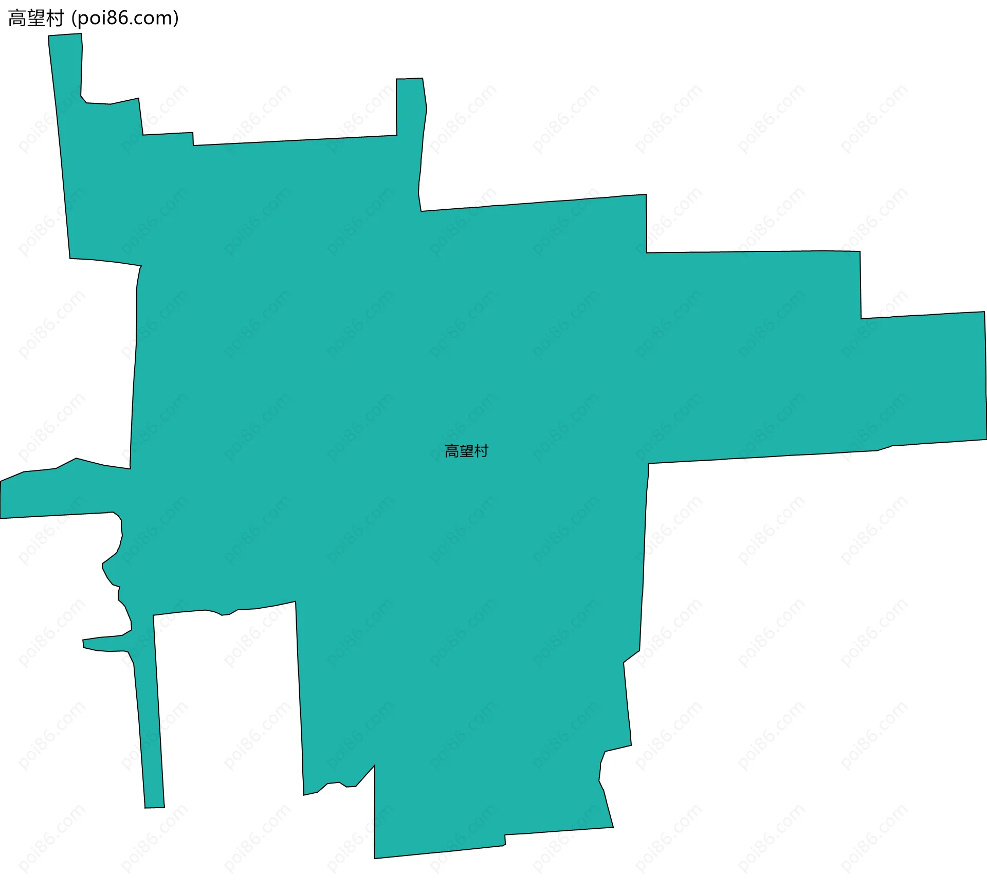 高望村边界地图