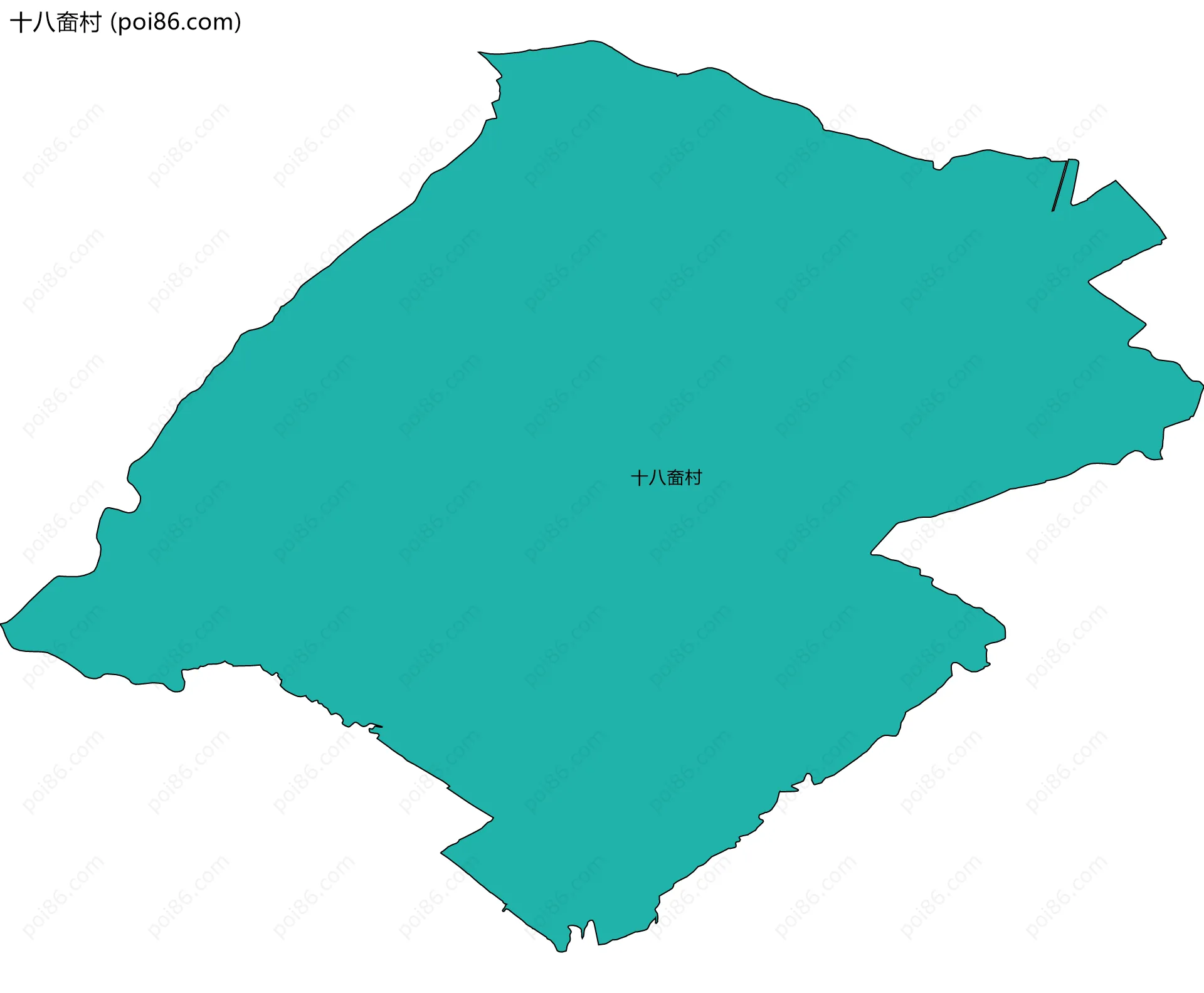 十八奤村边界地图