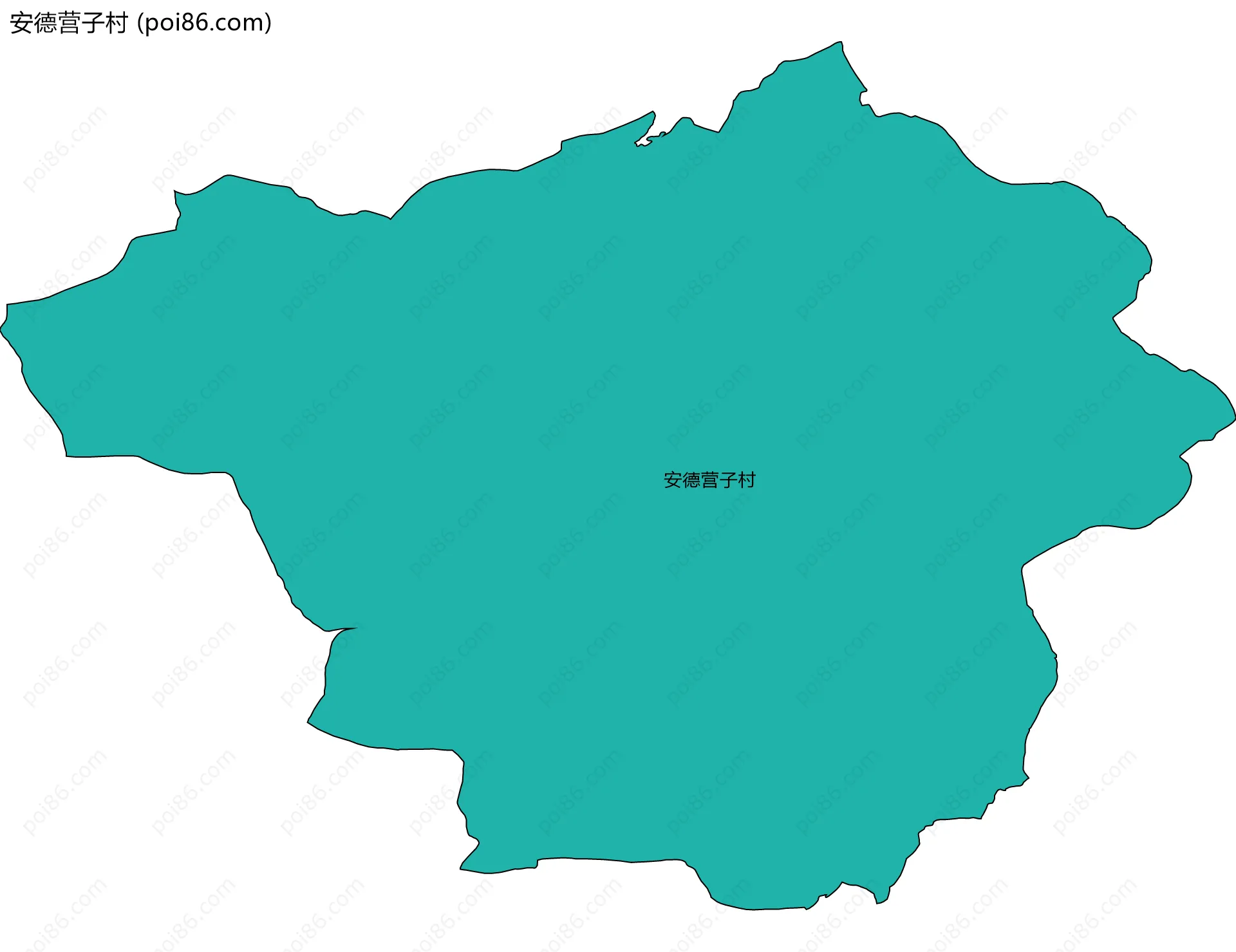 安德营子村边界地图