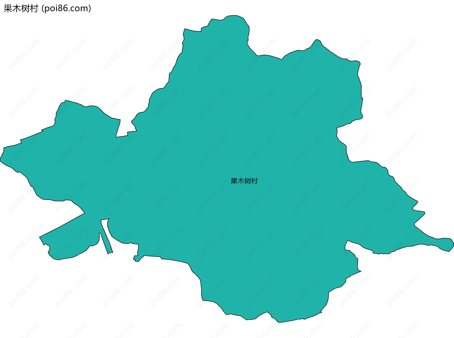 果木树村边界地图