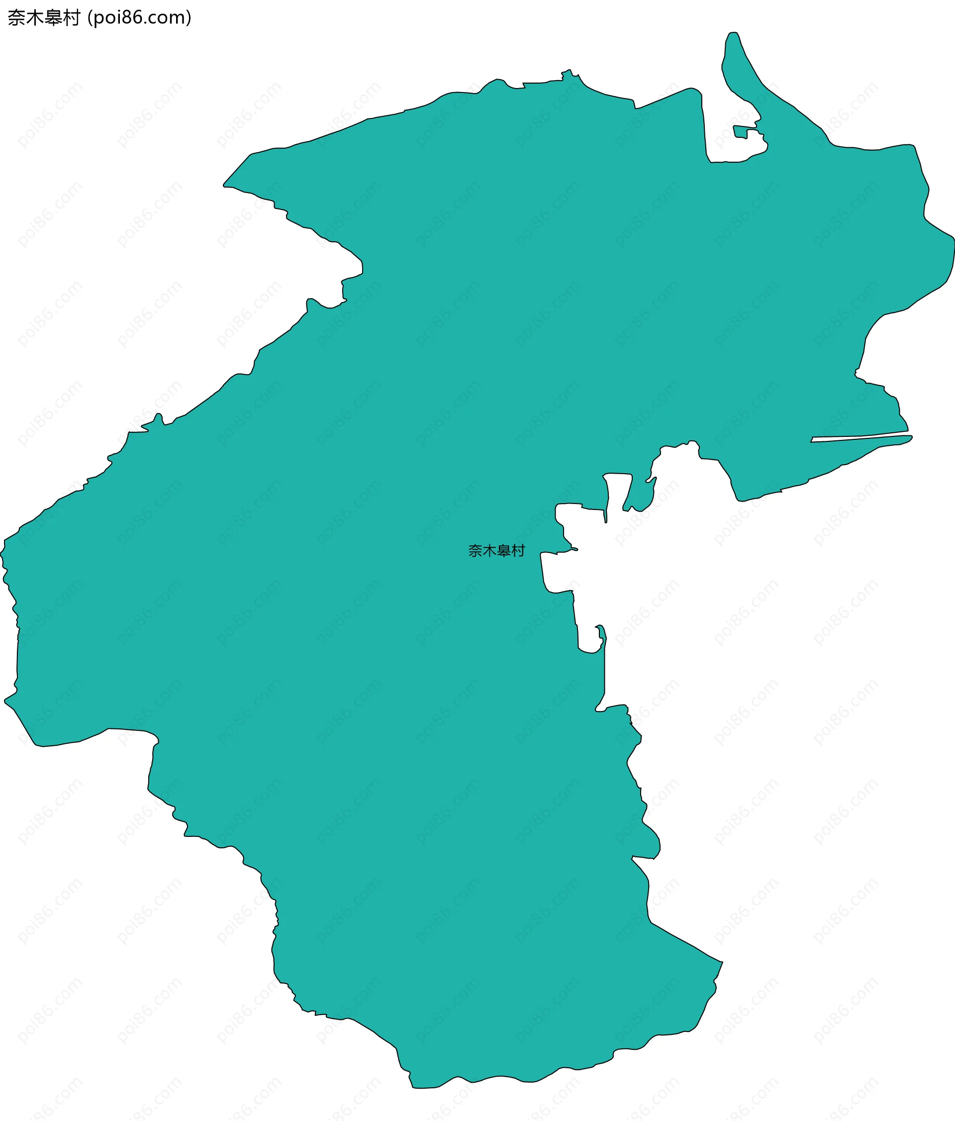 奈木皋村边界地图