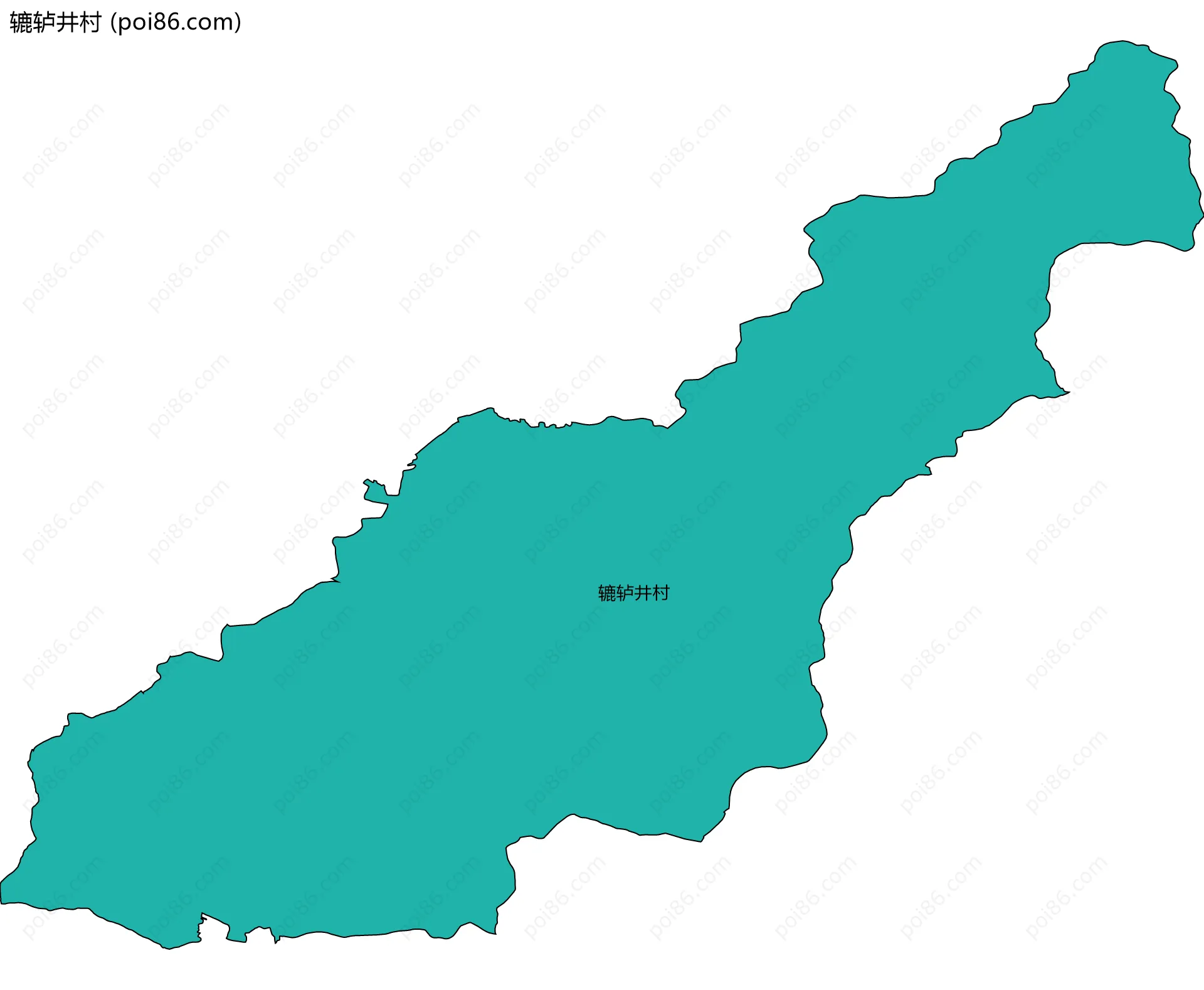 辘轳井村边界地图