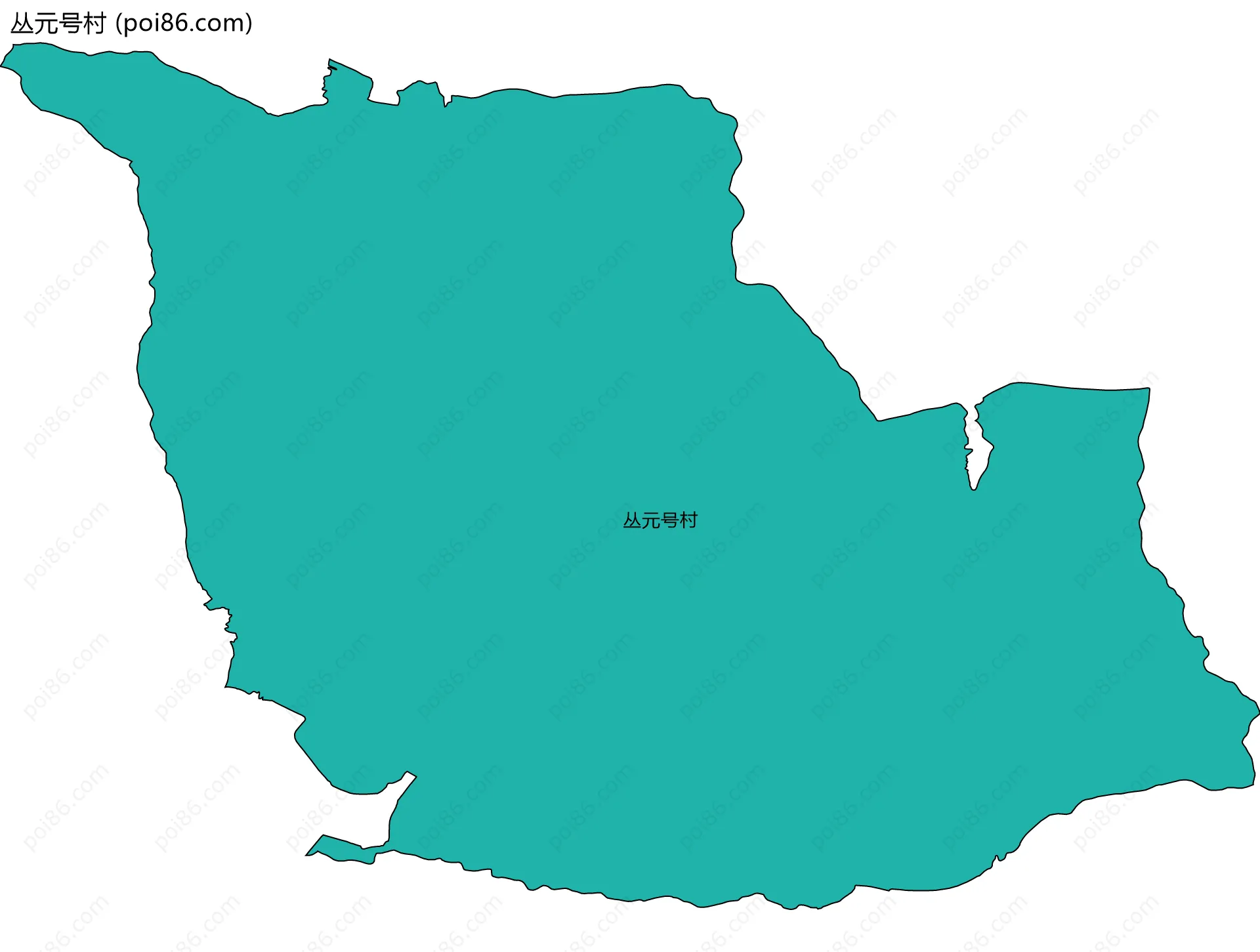 丛元号村边界地图